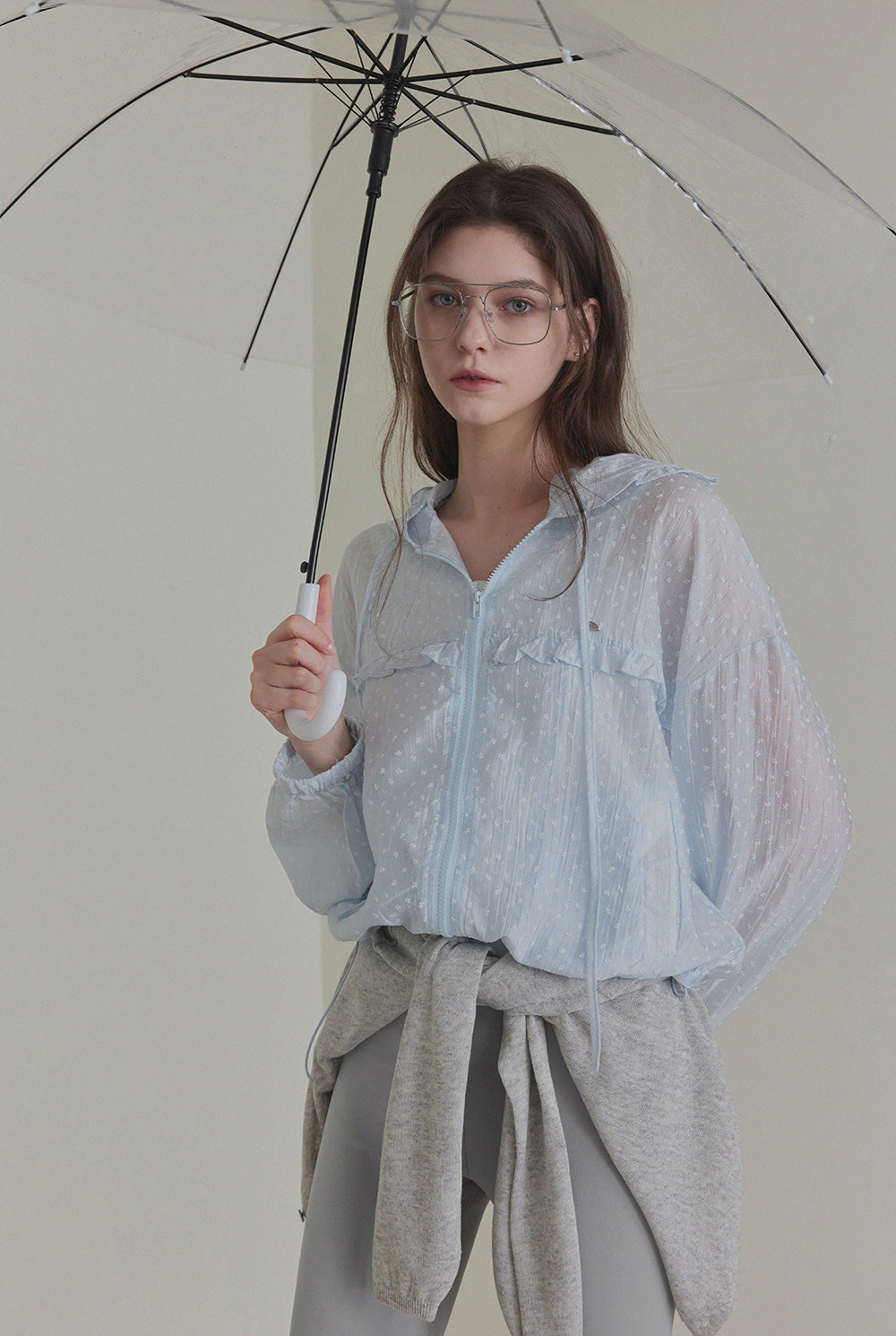 Rench Frill Hooded Windbreaker