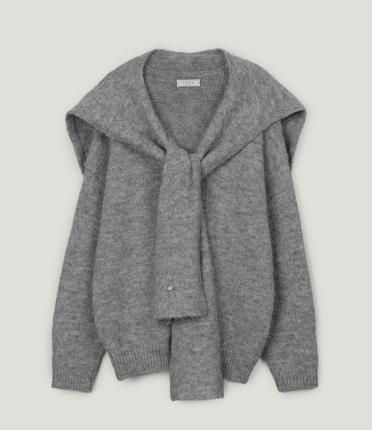 Noun V-Neck Loose-Fit Knit (with Wrap)