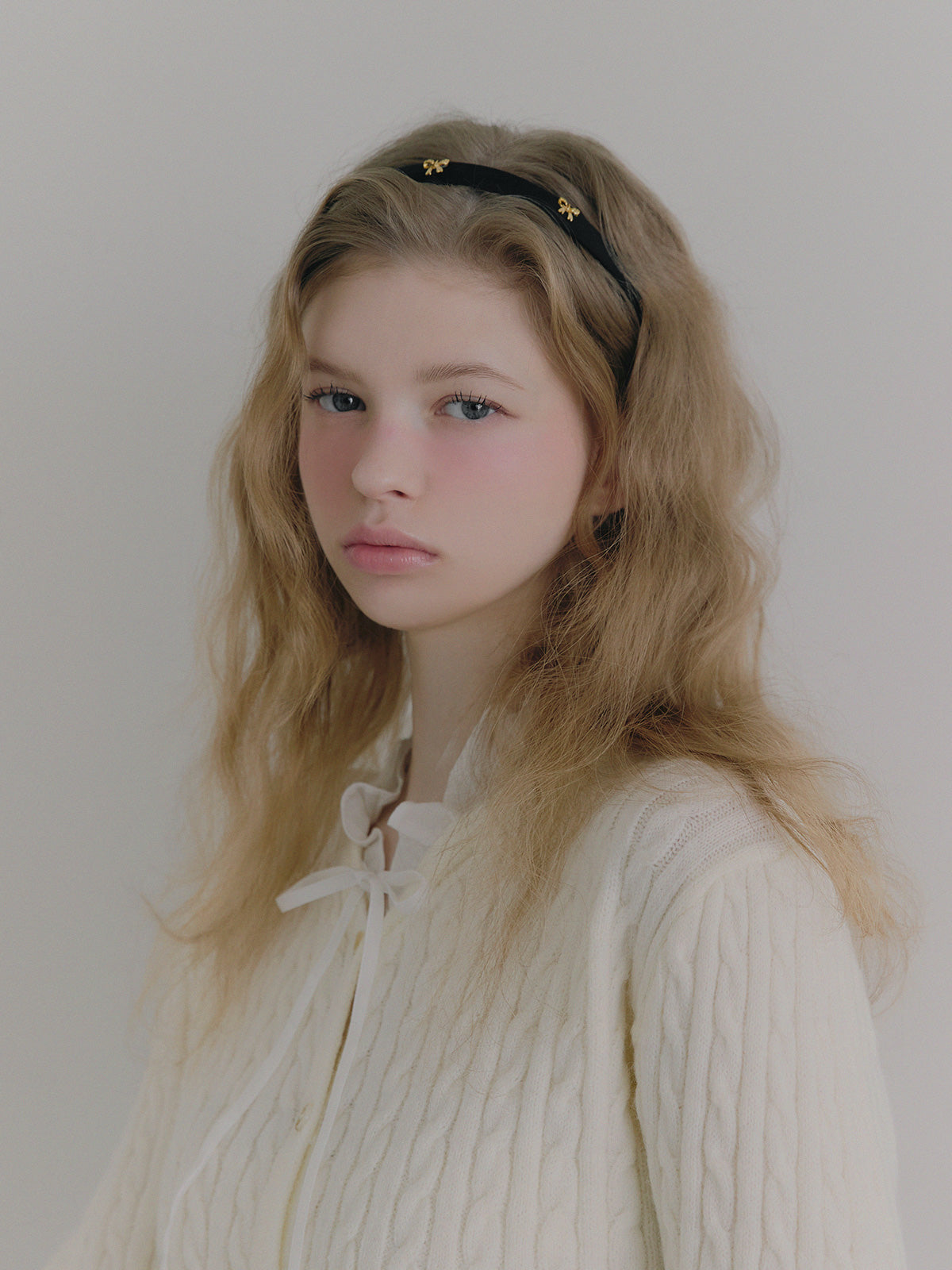 Monen Shirt-Mix Cable Knit Cardigan