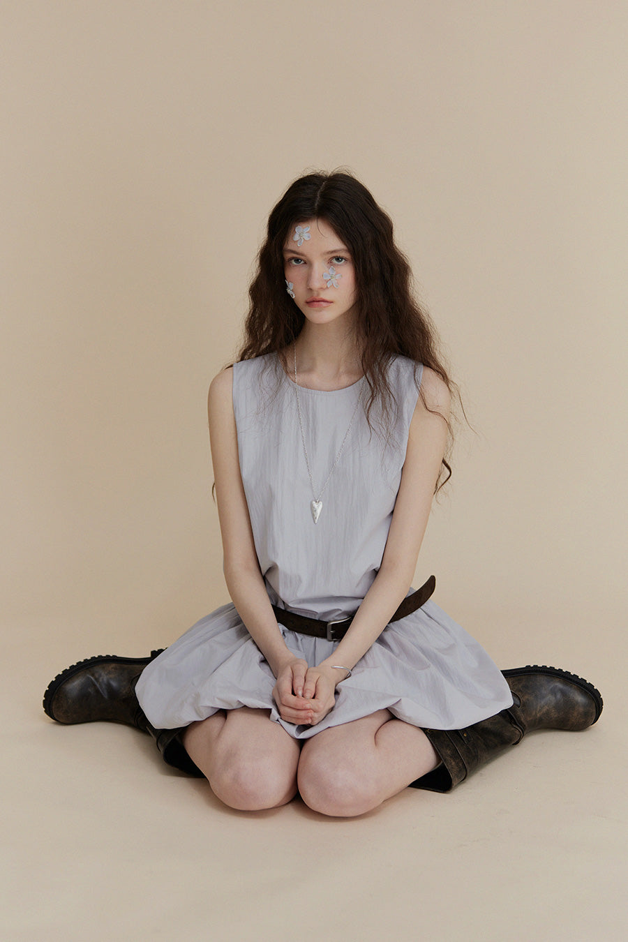 Beckering low rise shirring one piece