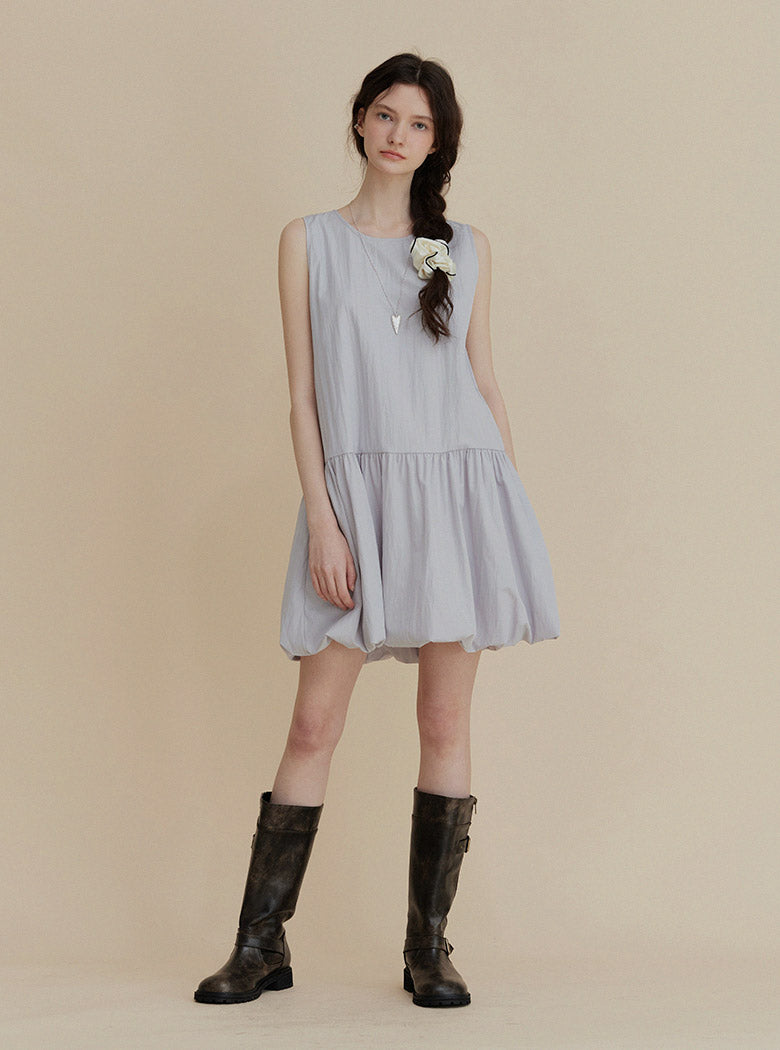 Beckering low rise shirring one piece