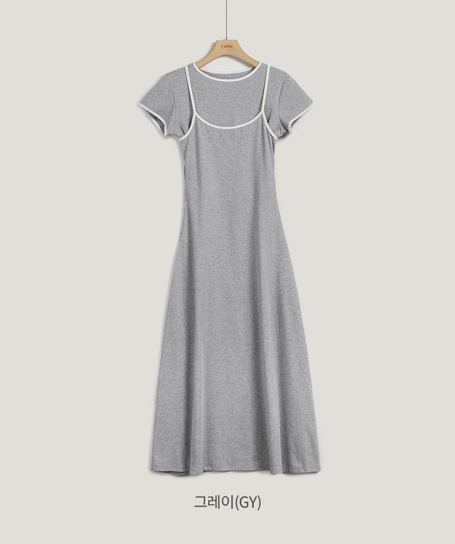 Bibel Contrast T-Shirt Dress Set
