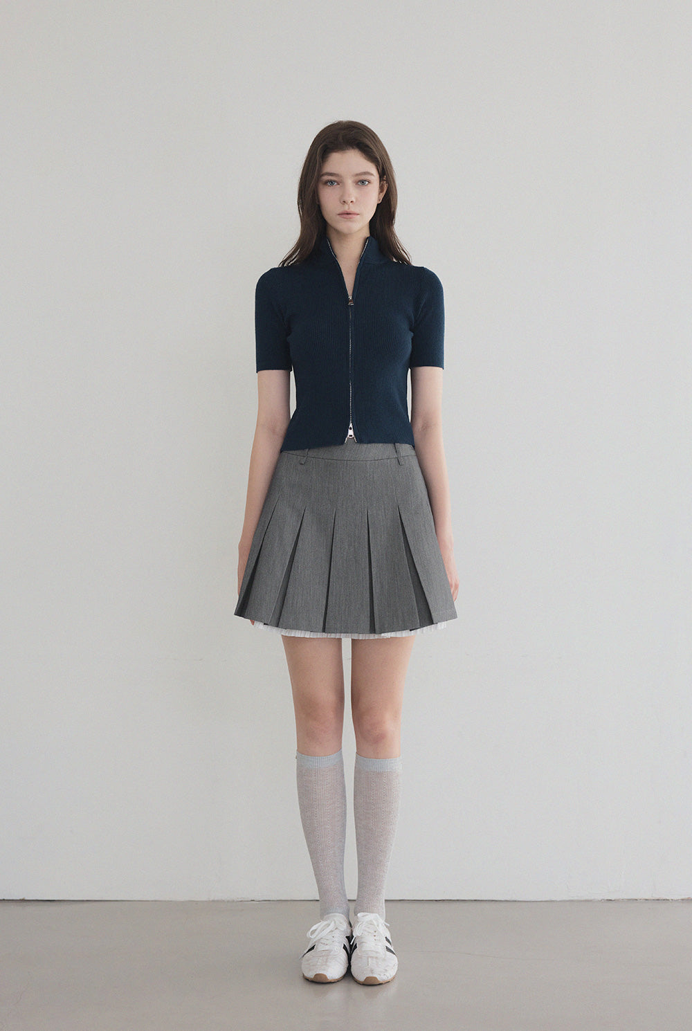 Tonb Two-Way Zipper Knit Zip-Up