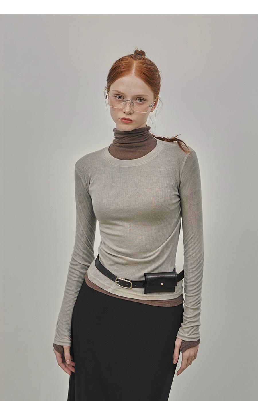 LucyLiu Sheer Round Tee