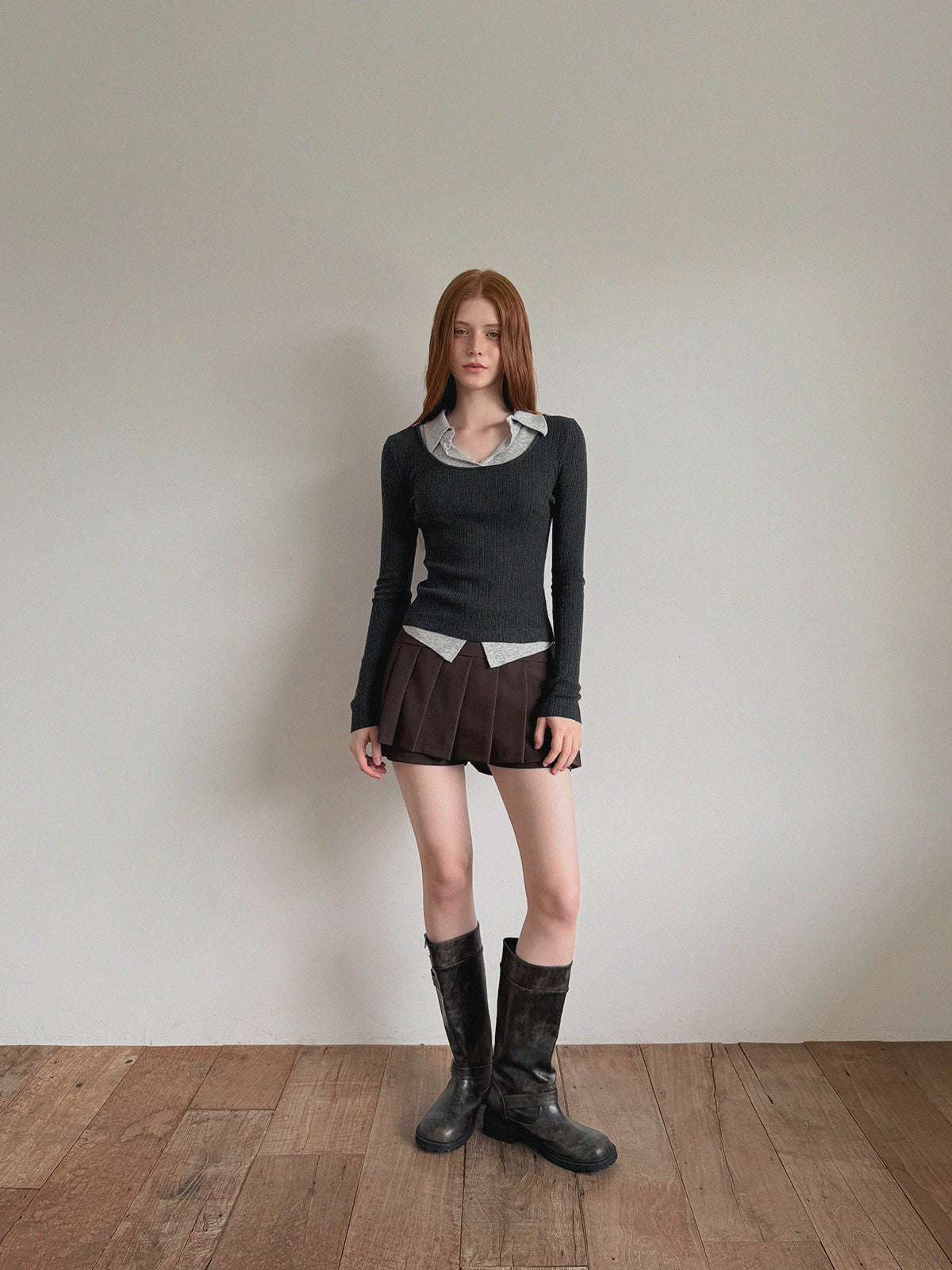 Bellot Two-Tone Layered Knit