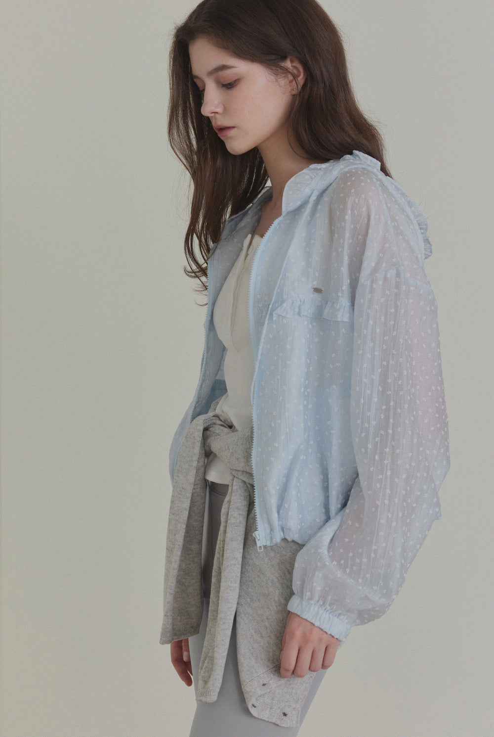 Rench Frill Hooded Windbreaker
