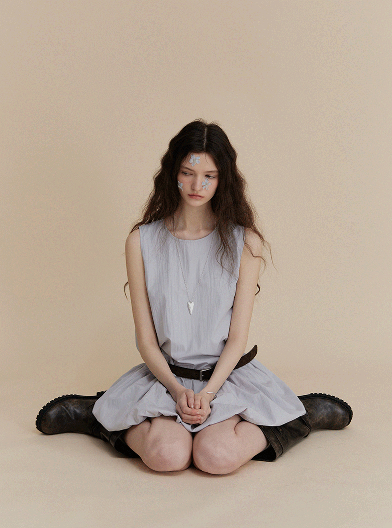 Beckering low rise shirring one piece