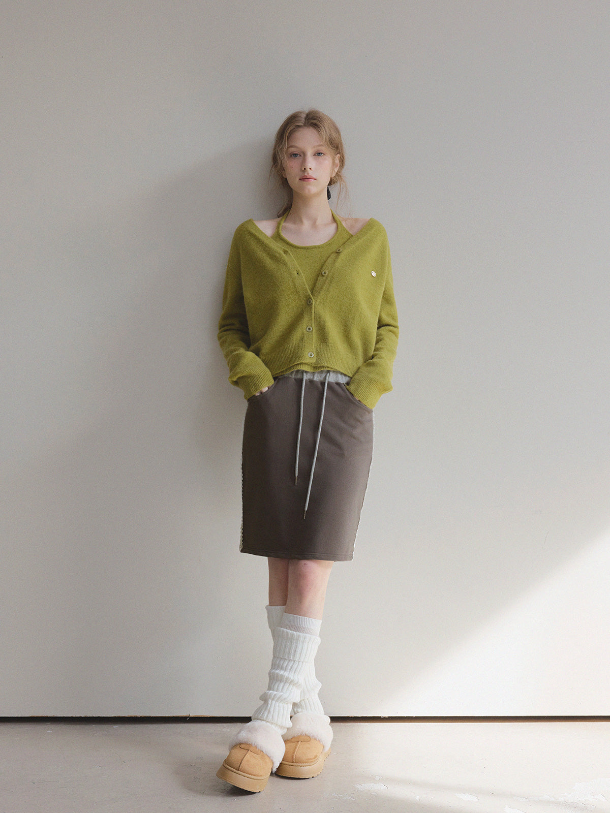 Diar Halter Layered Knit