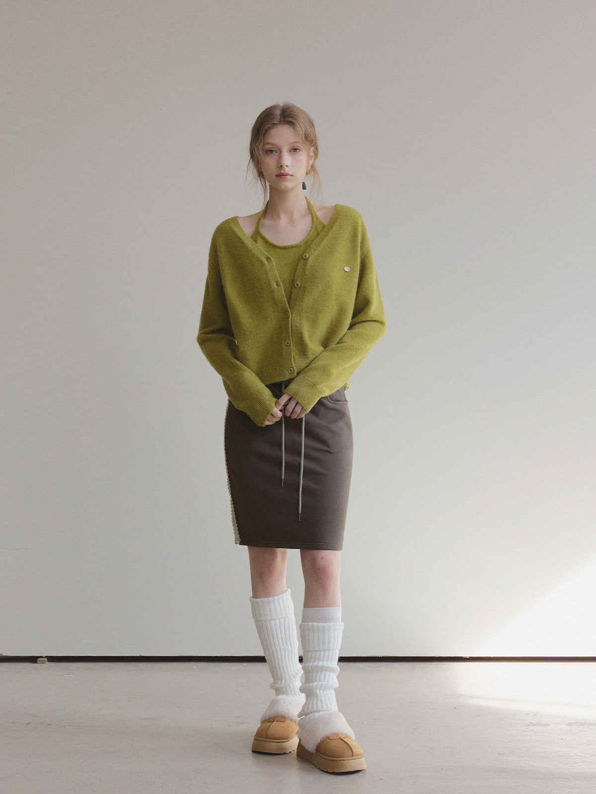 Diar Halter Layered Knit