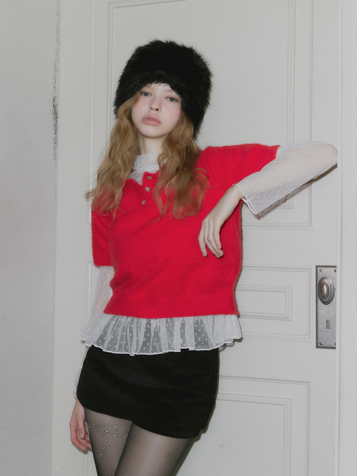 Ribel Soft Collar Knit Tee