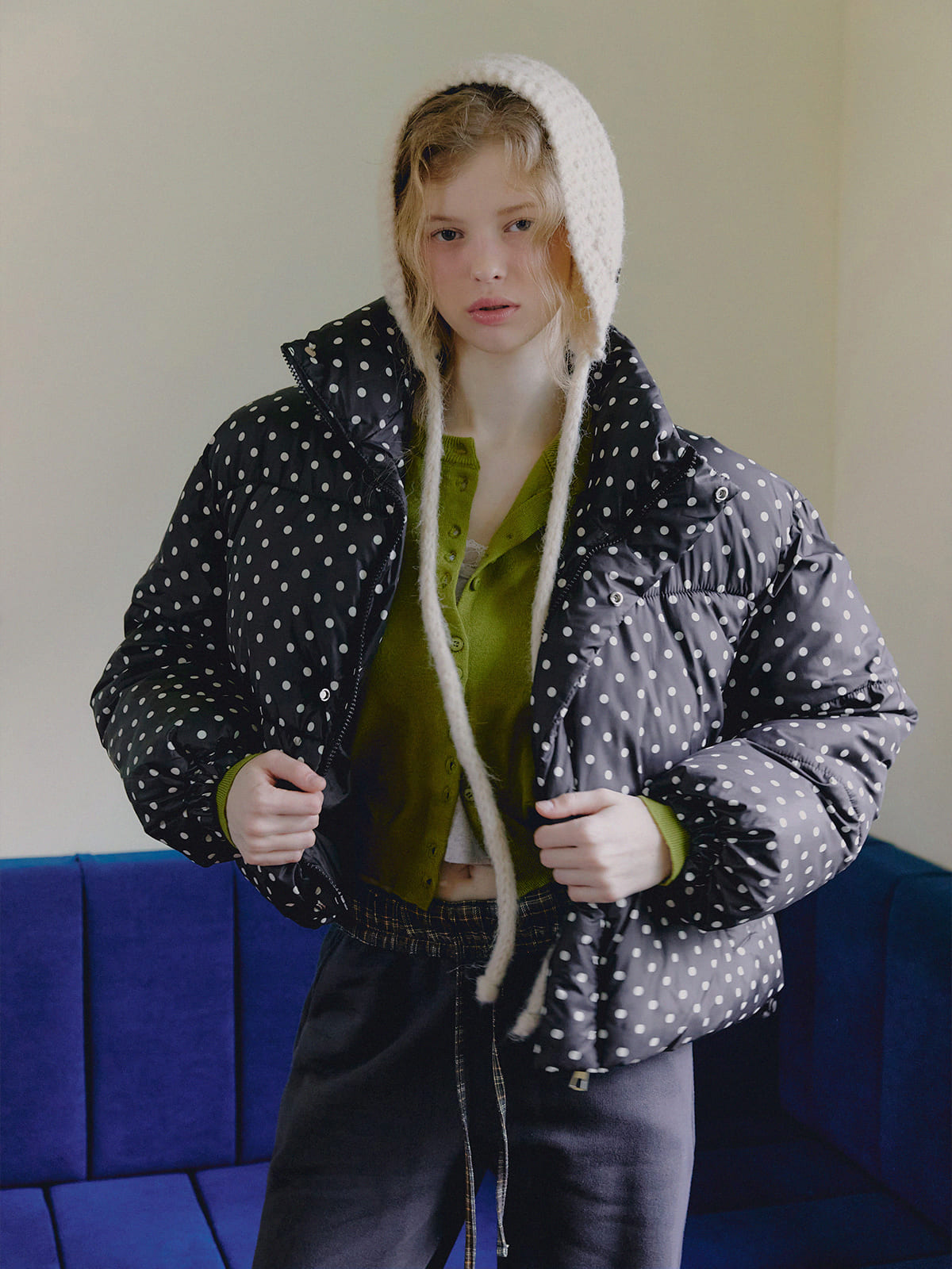 Shaco dot short padded jumper