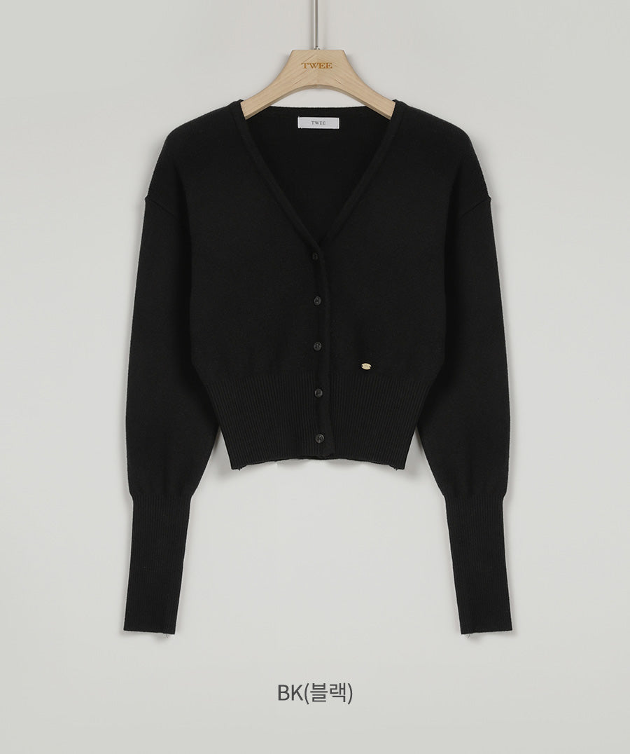 【TWEE】Anu Lovely Basic V-Neck Cardigan
