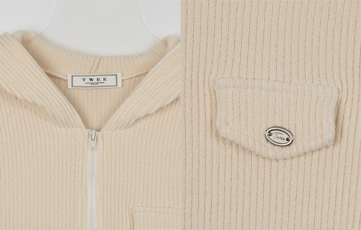 Vollen Pocket Hoodie Zip-Up
