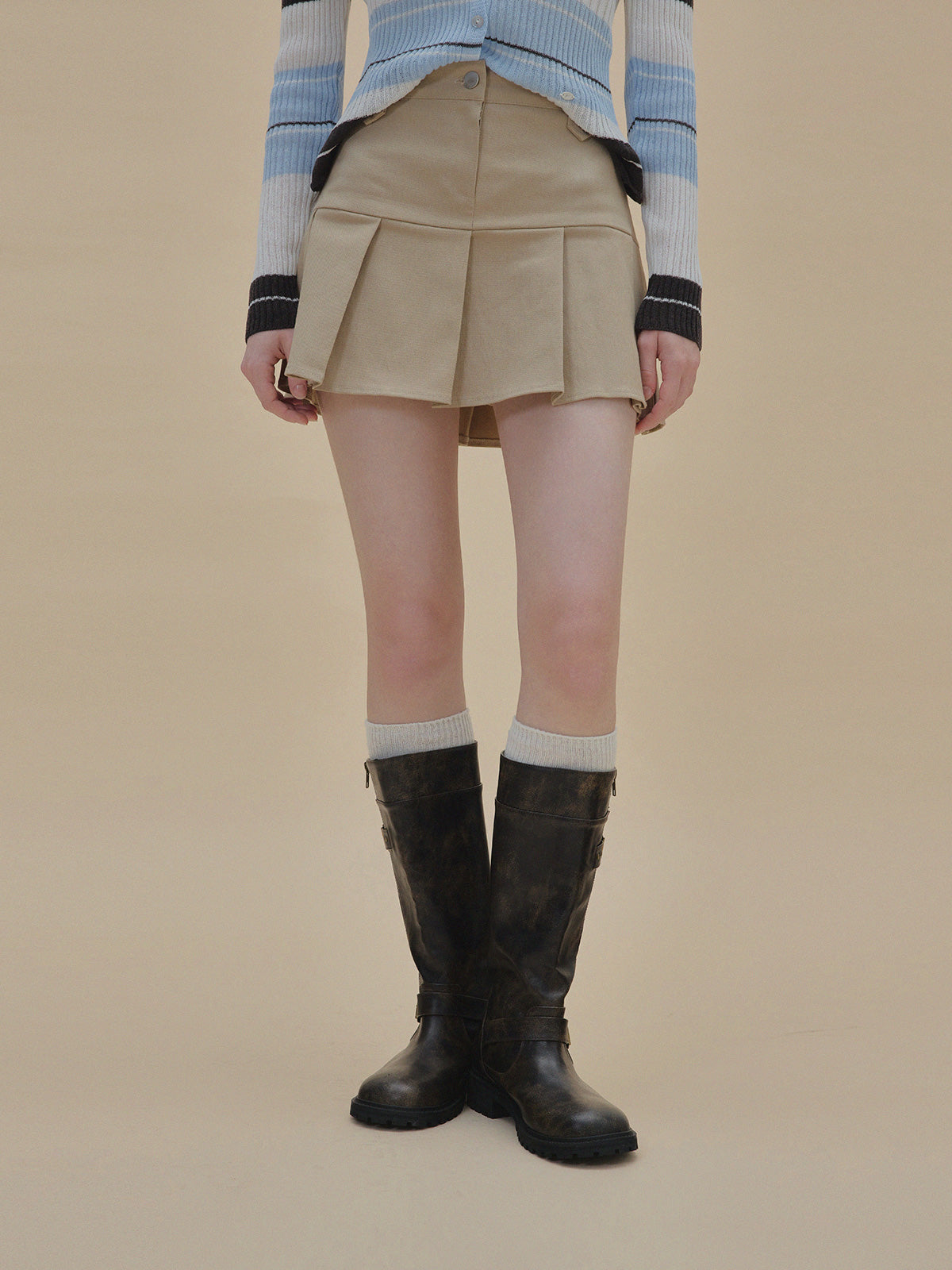 Oner Pleated Mini Skirt