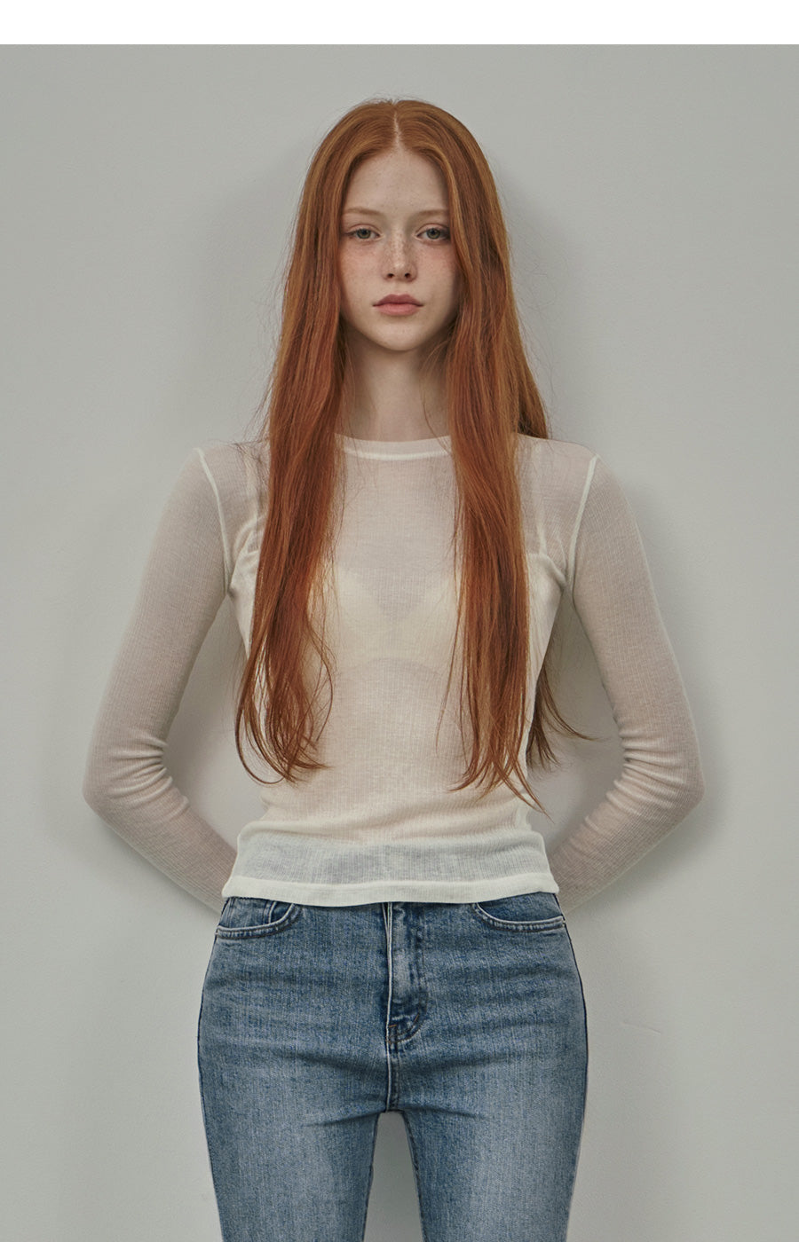LucyLiu Sheer Round Tee