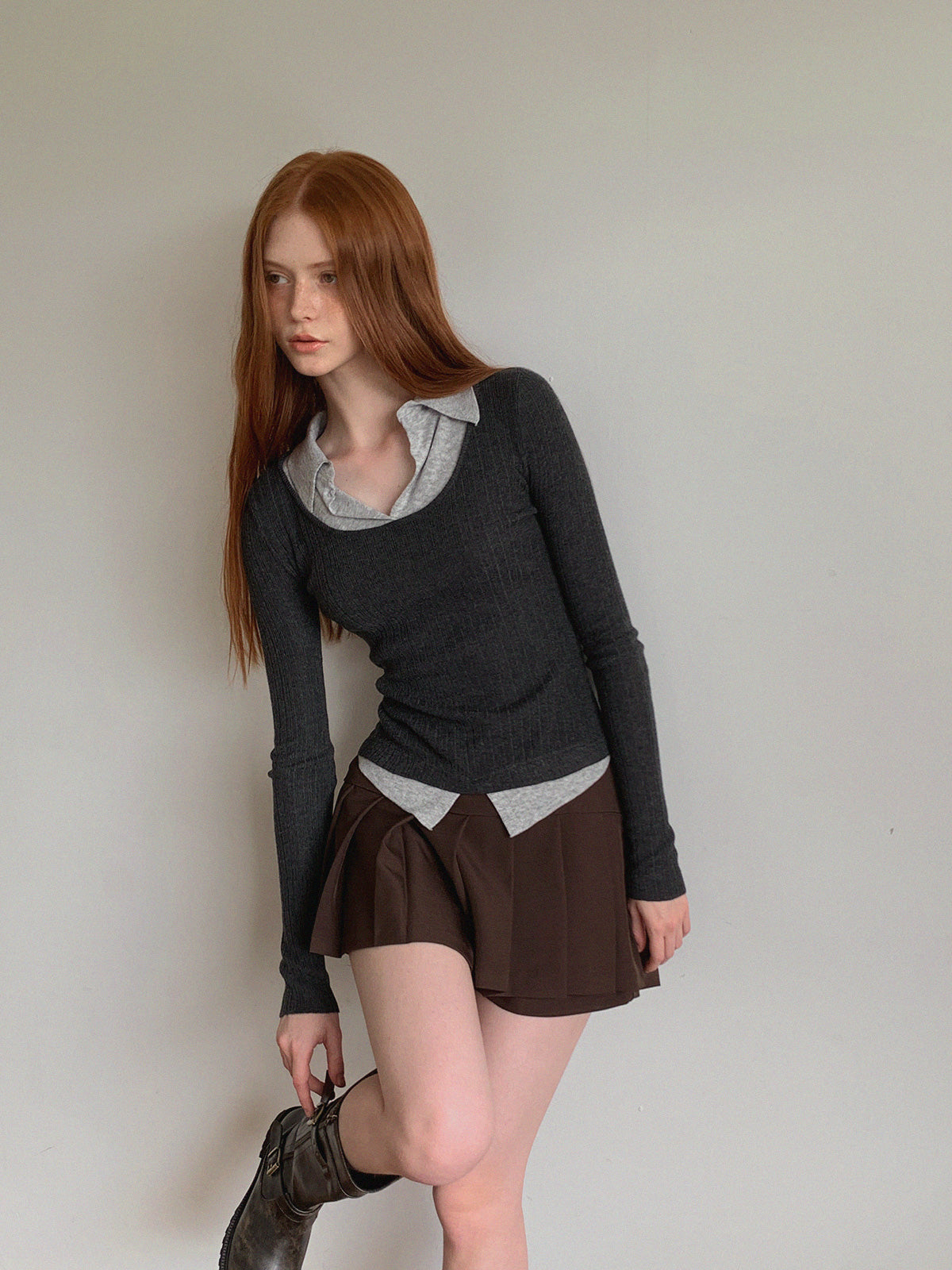 Bellot Two-Tone Layered Knit