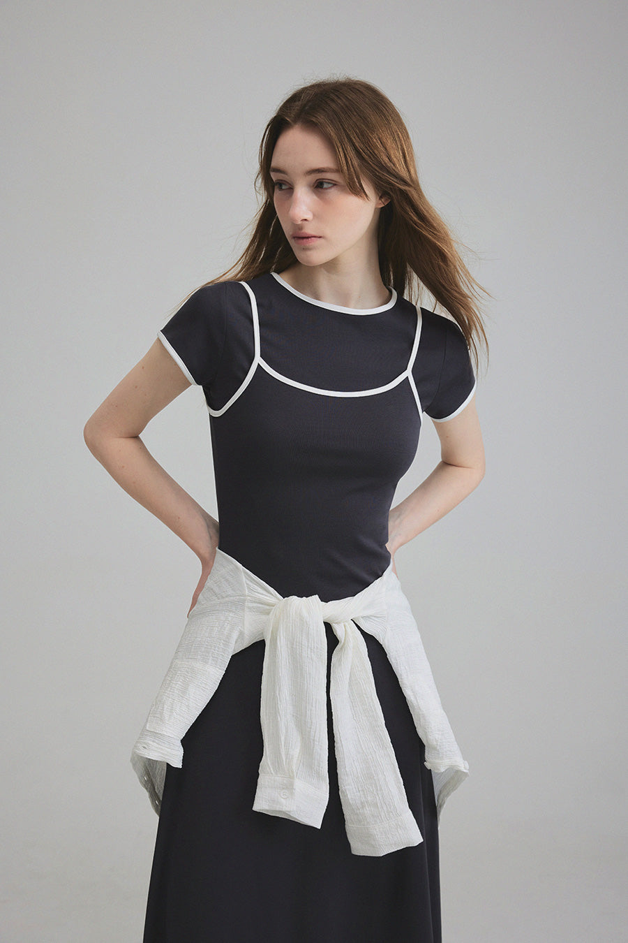 Bibel Contrast T-Shirt Dress Set