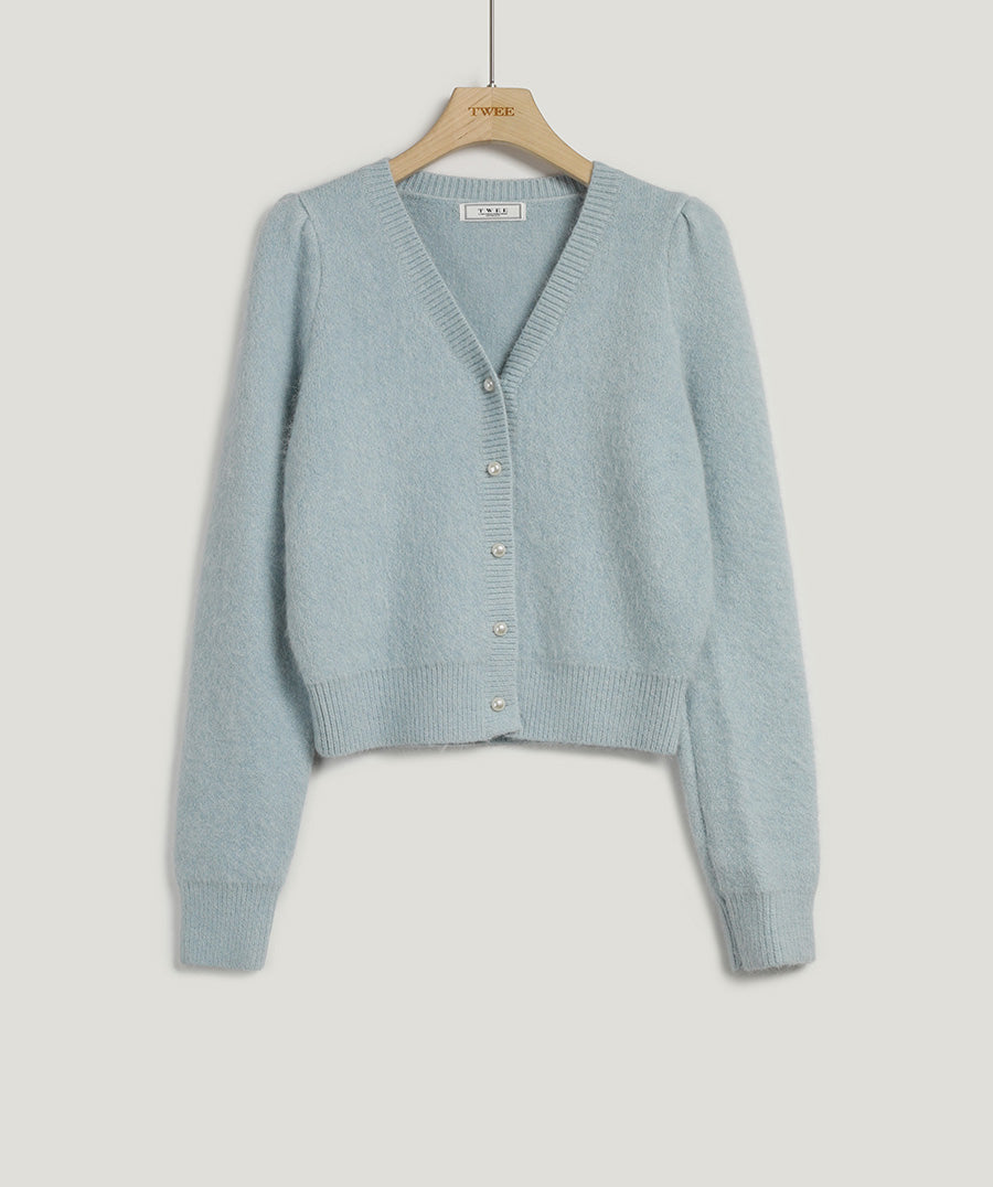 Sweetie Angora Knit Cardigan