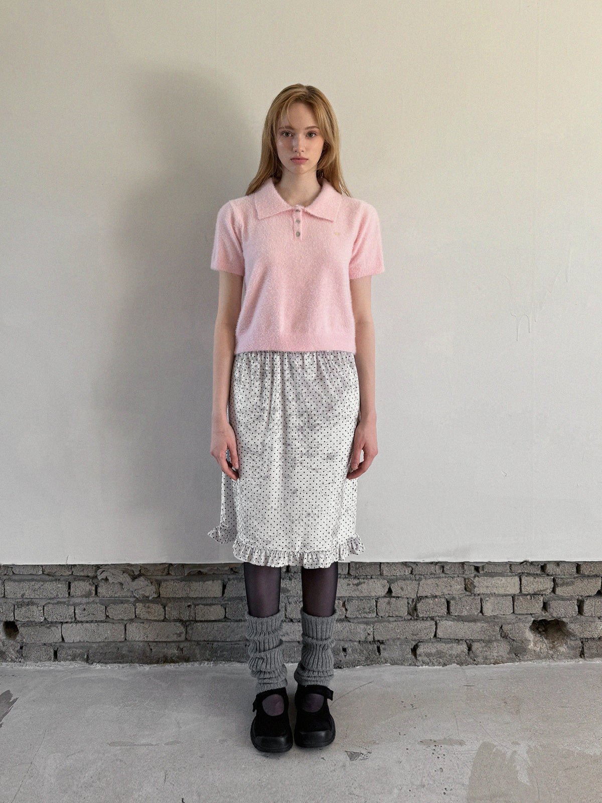 Ribel Soft Collar Knit Tee