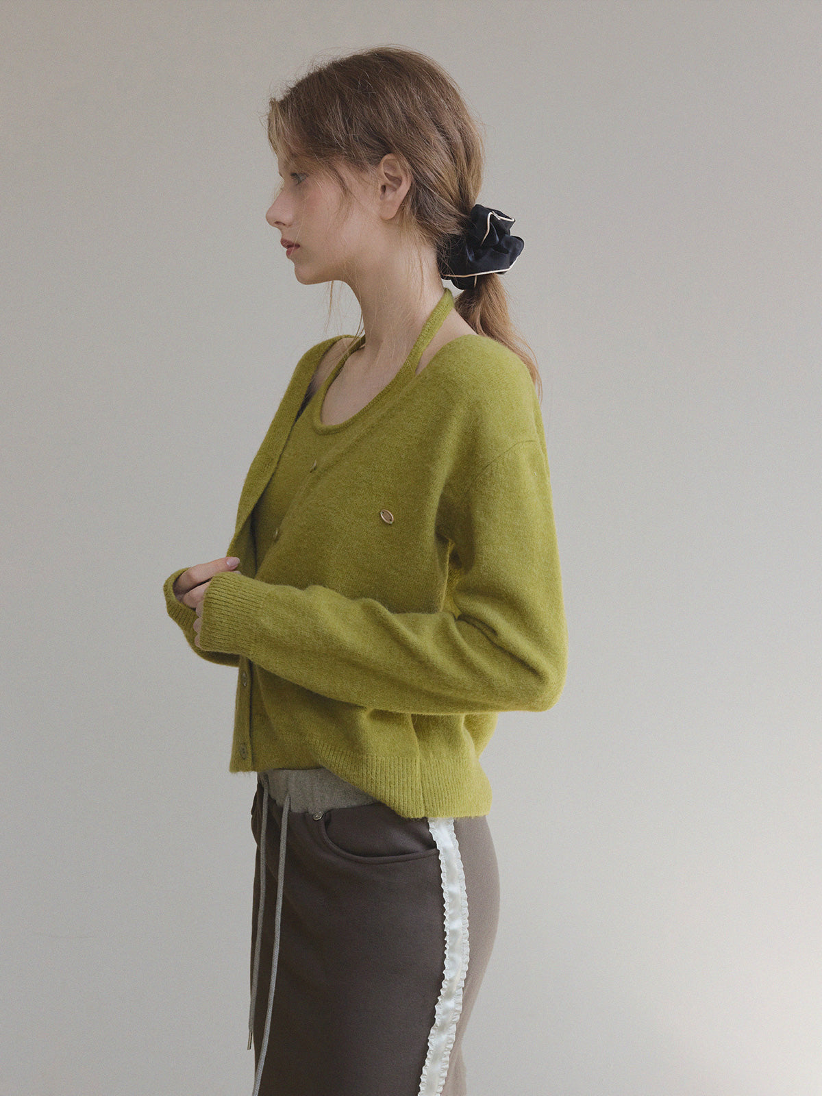 Diar Halter Layered Knit