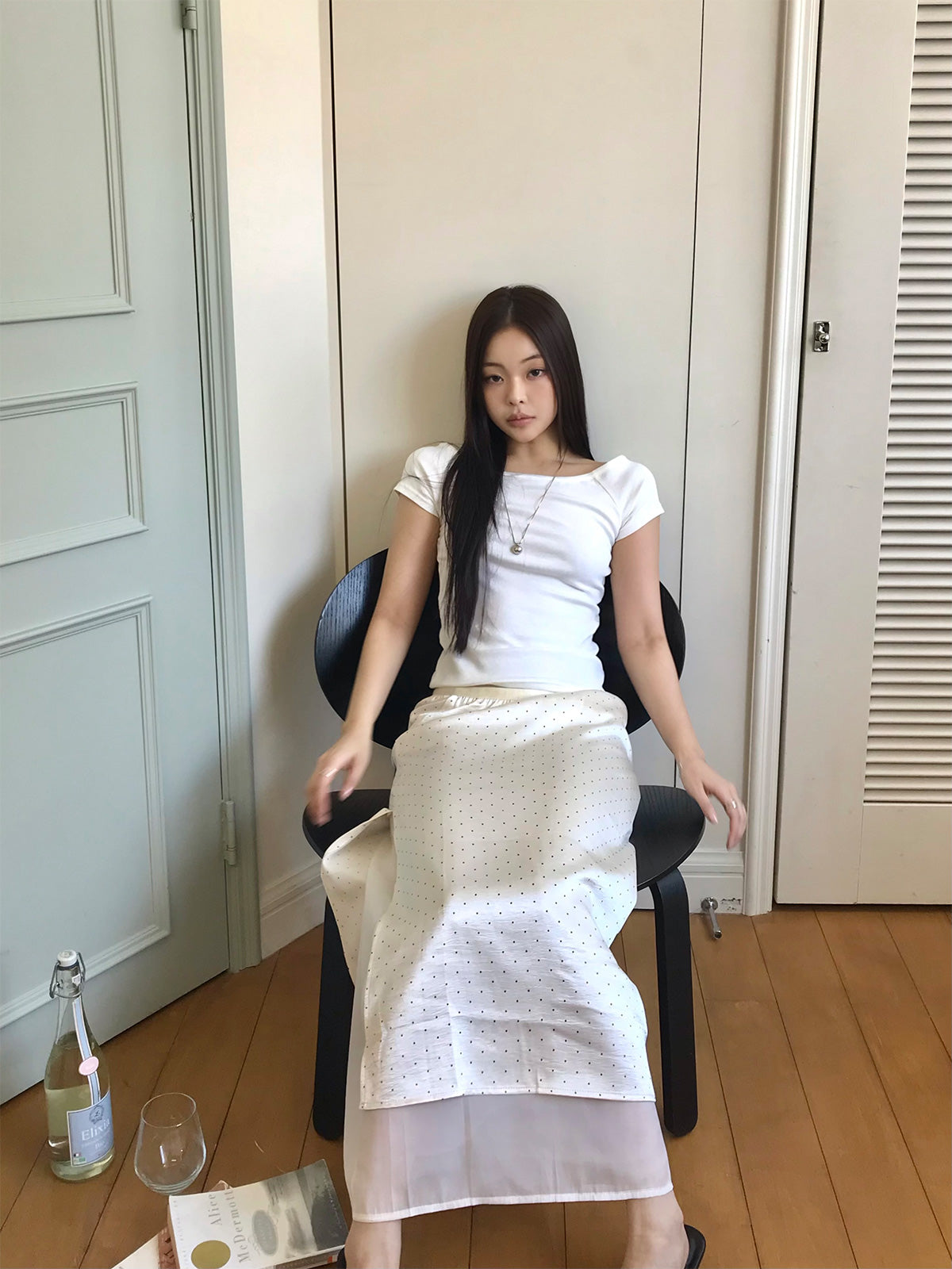 [TWEE] Velvo 베이직 오프숄더 반팔 티