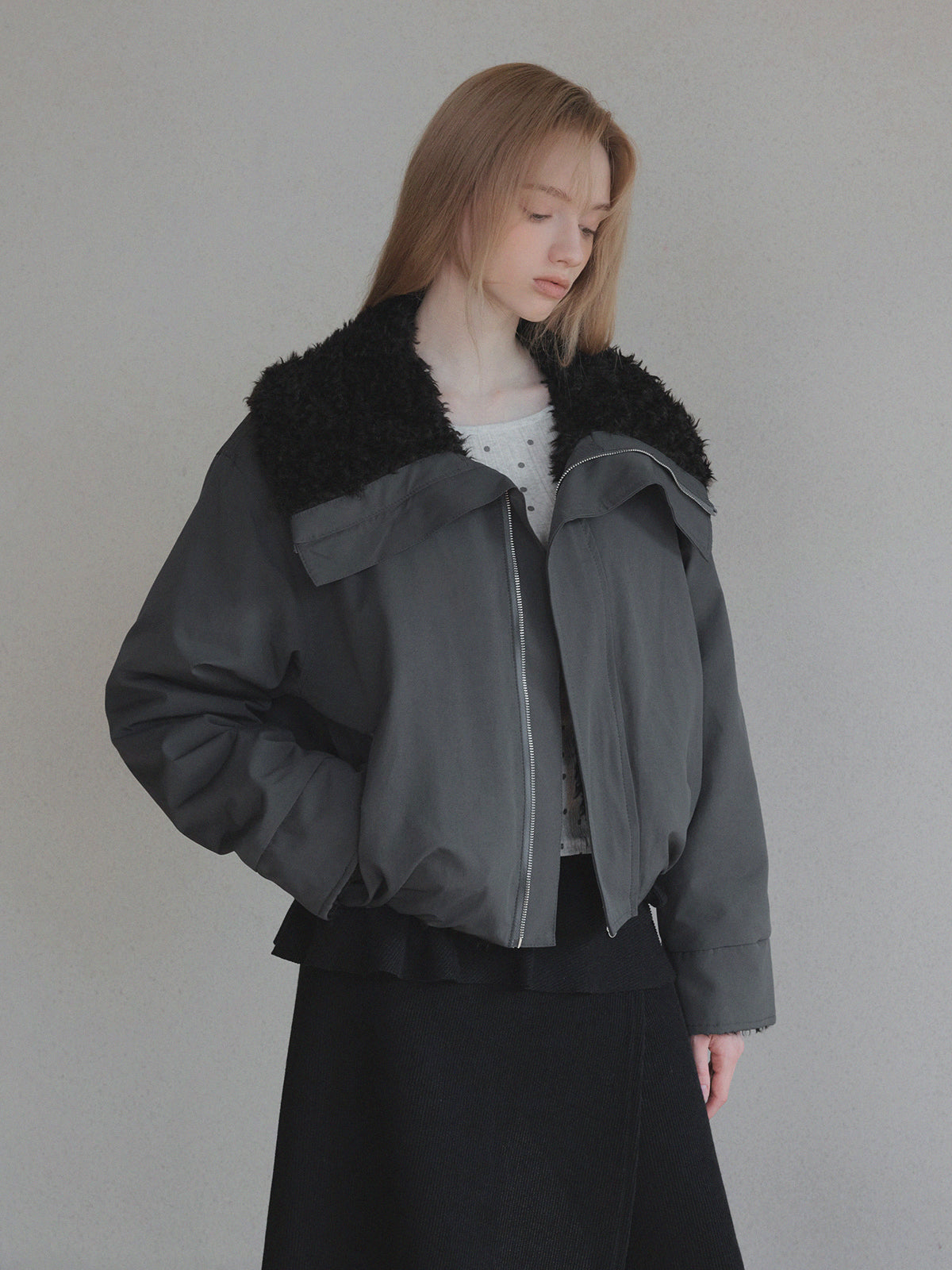 [TWEE] Reihen Fur MA-1 Bomberjacke