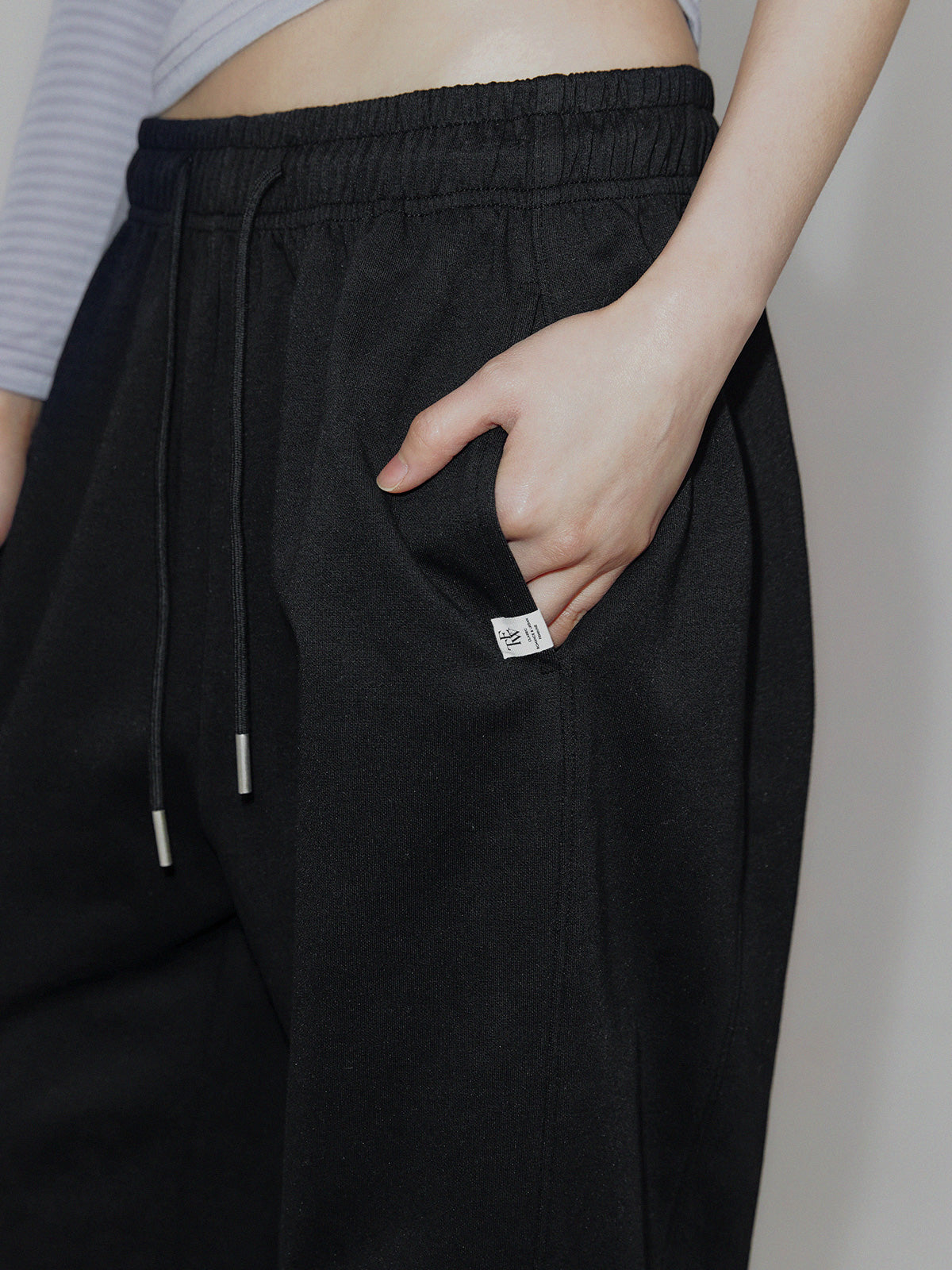 [TWEE] Forden Basic Lange Sweatpants mit beidseitigem Bund