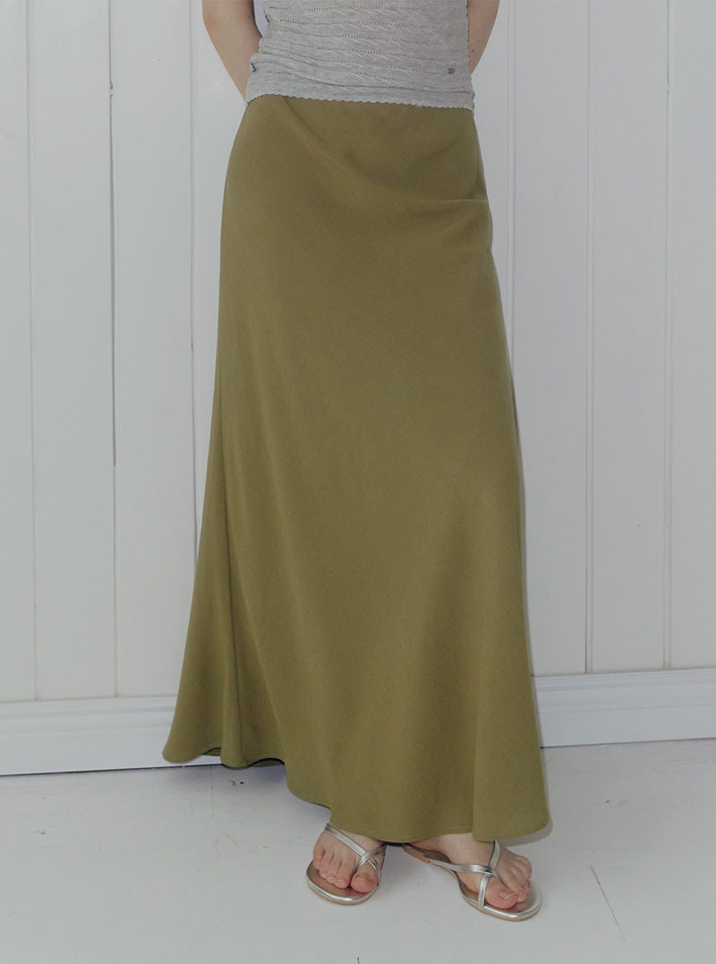 Kato banding maxi long skirt