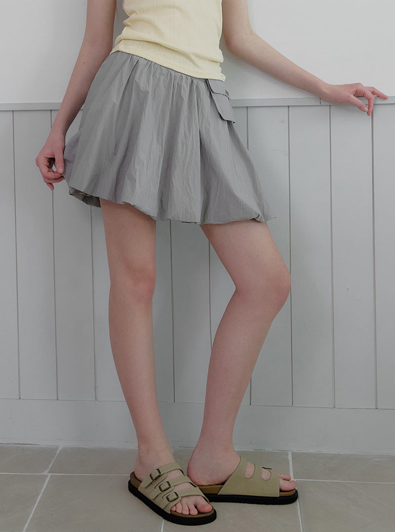 Riin pocket balloon mini skirt
