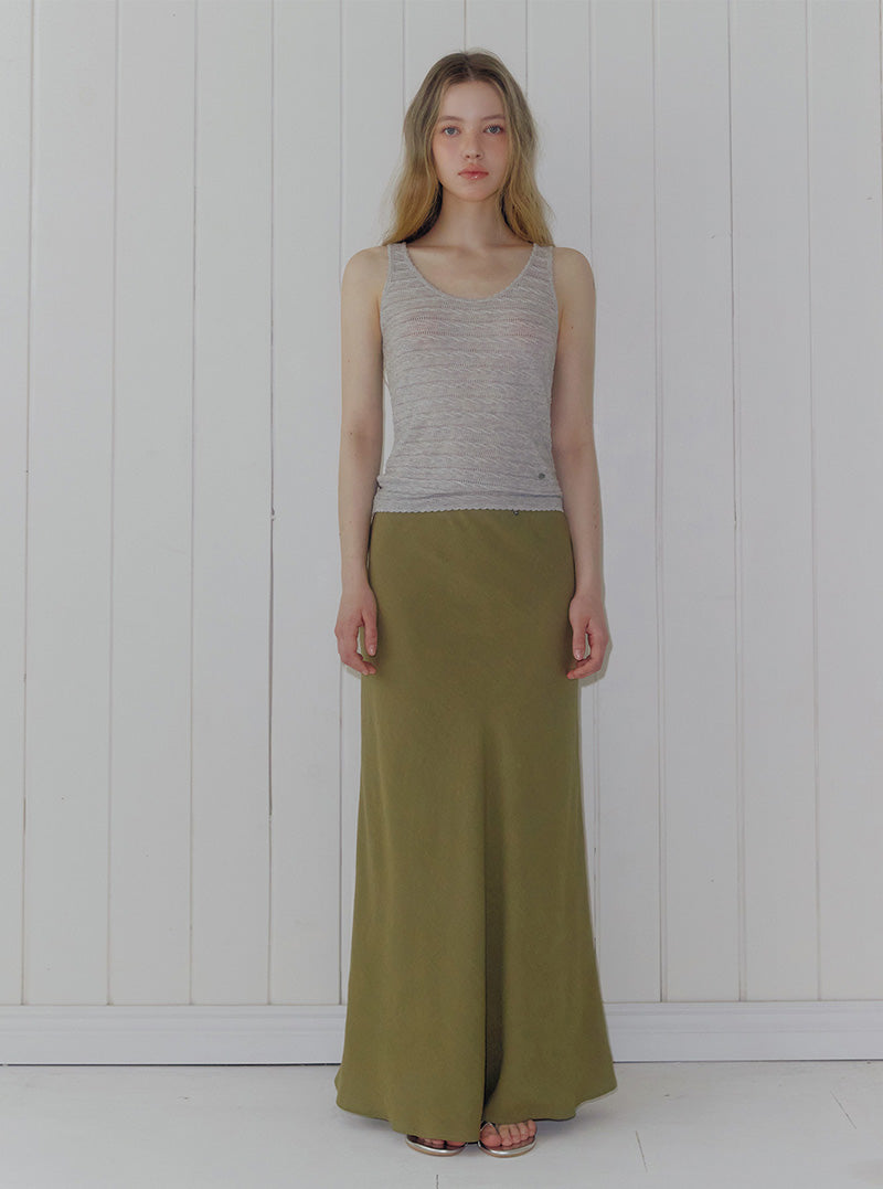 Kato banding maxi long skirt