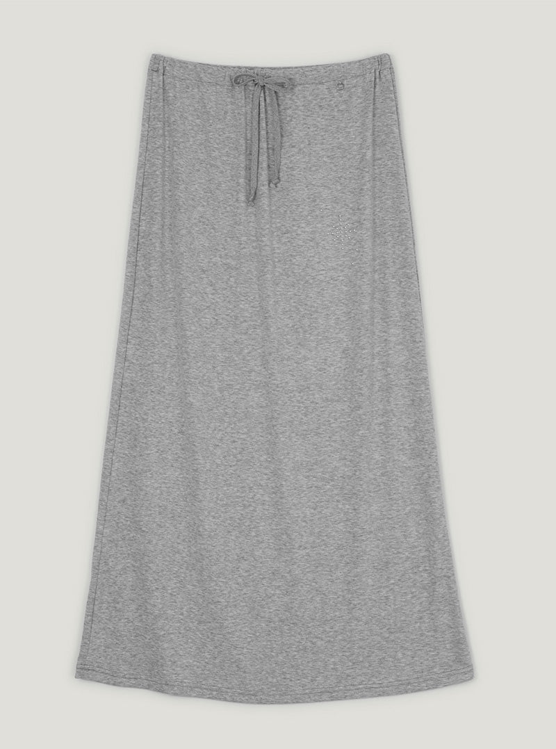 Heco stud banding long skirt