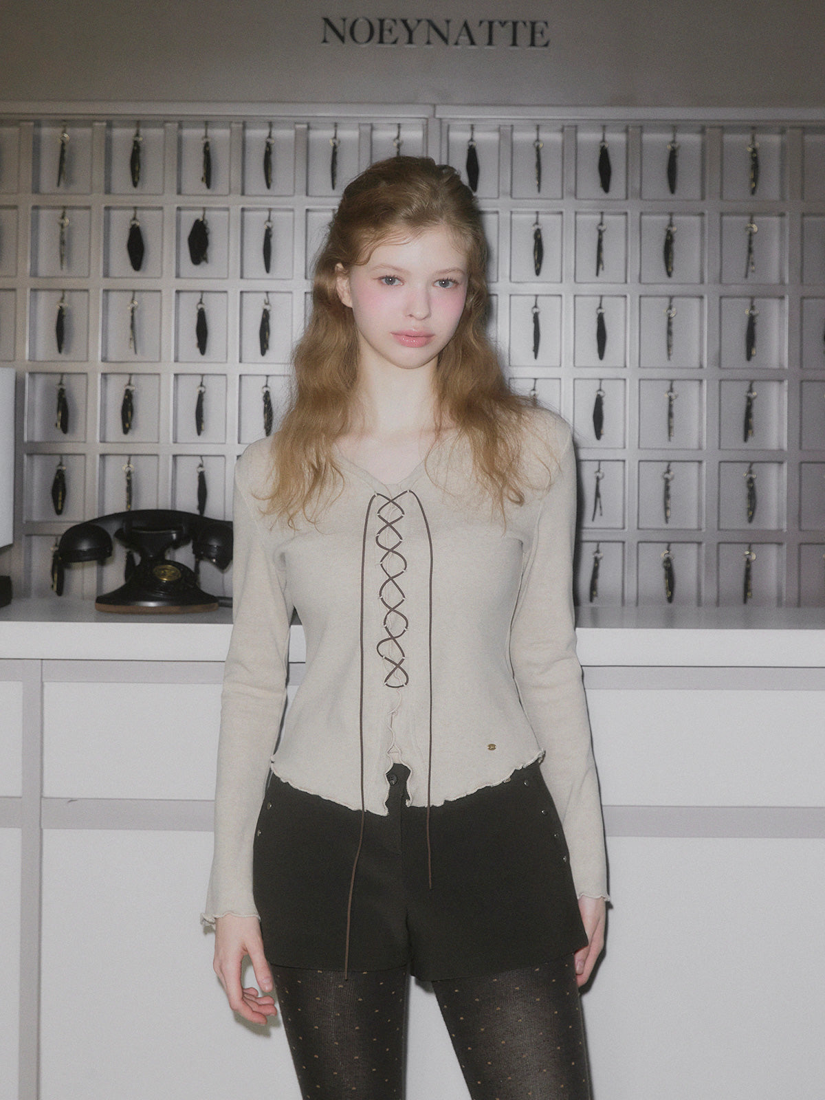 [TWEE] Tiver Rüschen-Corsagen-Longsleeve