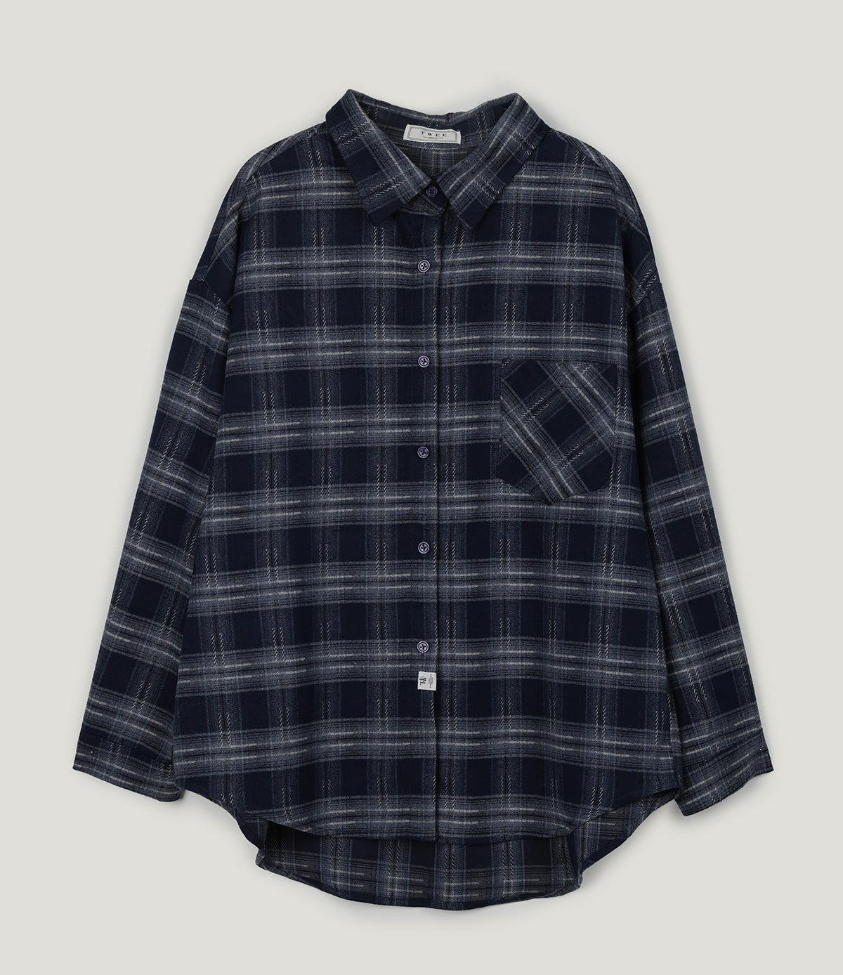 [TWEE] Hoen Check Oversized Hemd