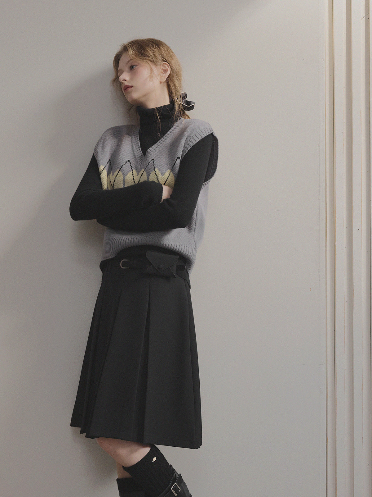 [TWEE] Áo Len Cổ Lọ Tay Dài Sames Wholegarment