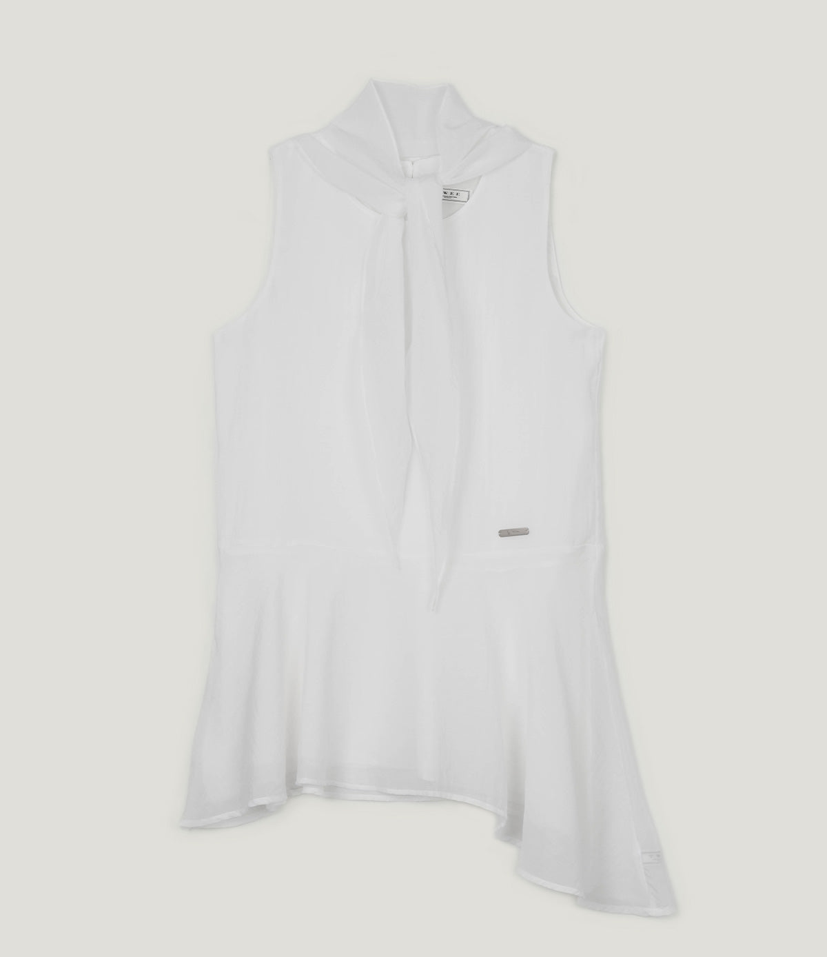 [TWEE] Tiat unbalance frill mini dress (muffler set)