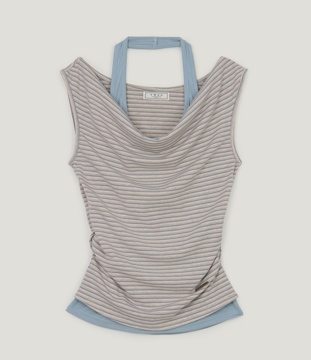 [TWEE] Edlen Halter Layered T-Shirt