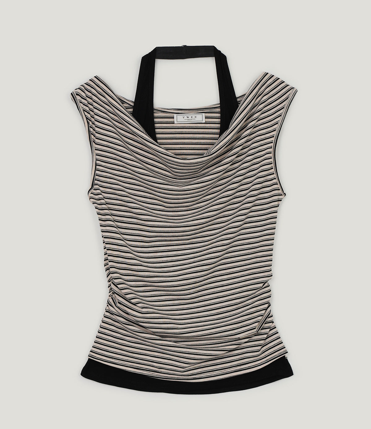 [TWEE] Edlen Halter Layered T-Shirt
