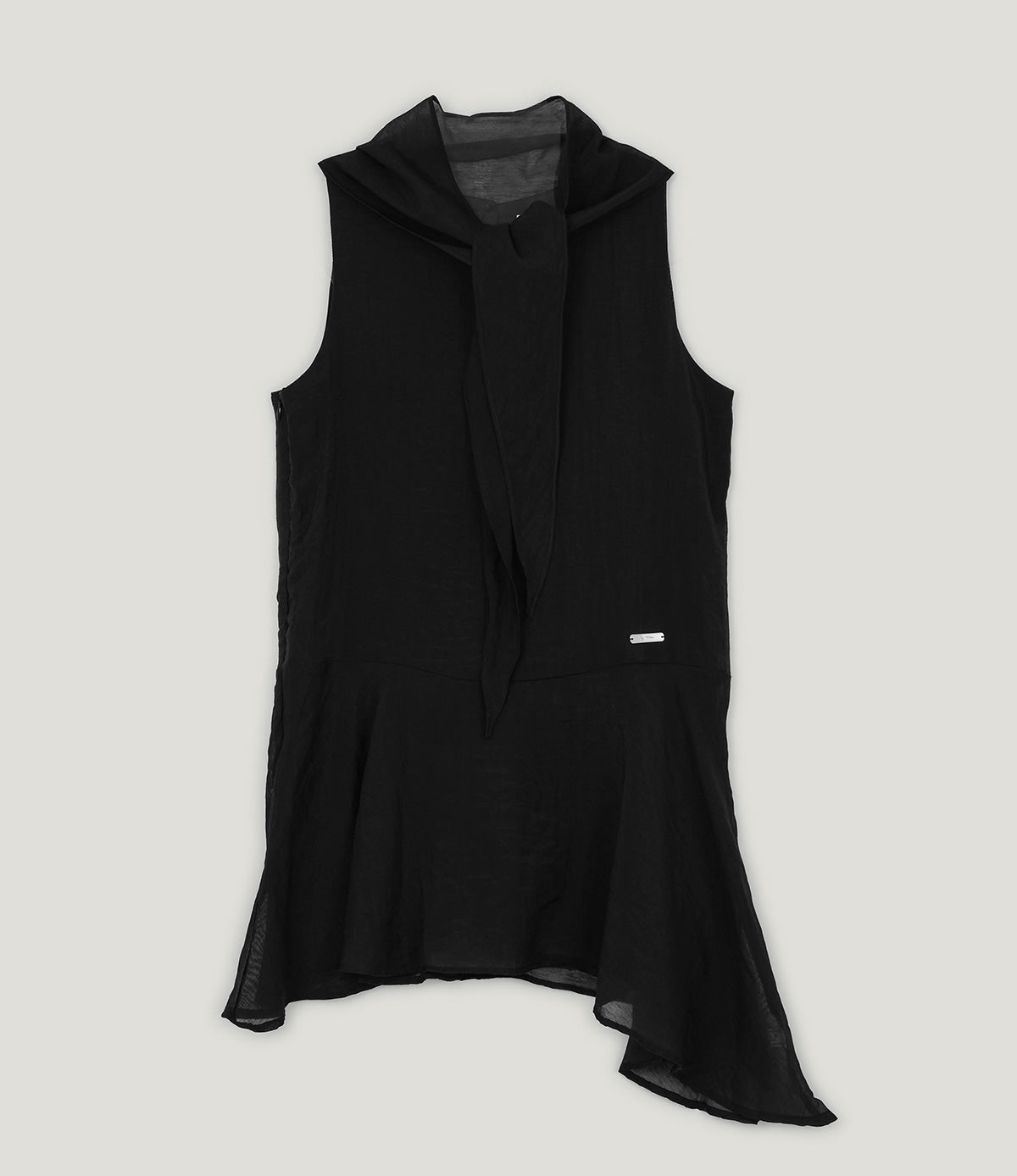 [TWEE] Tiat unbalance frill mini dress (muffler set)