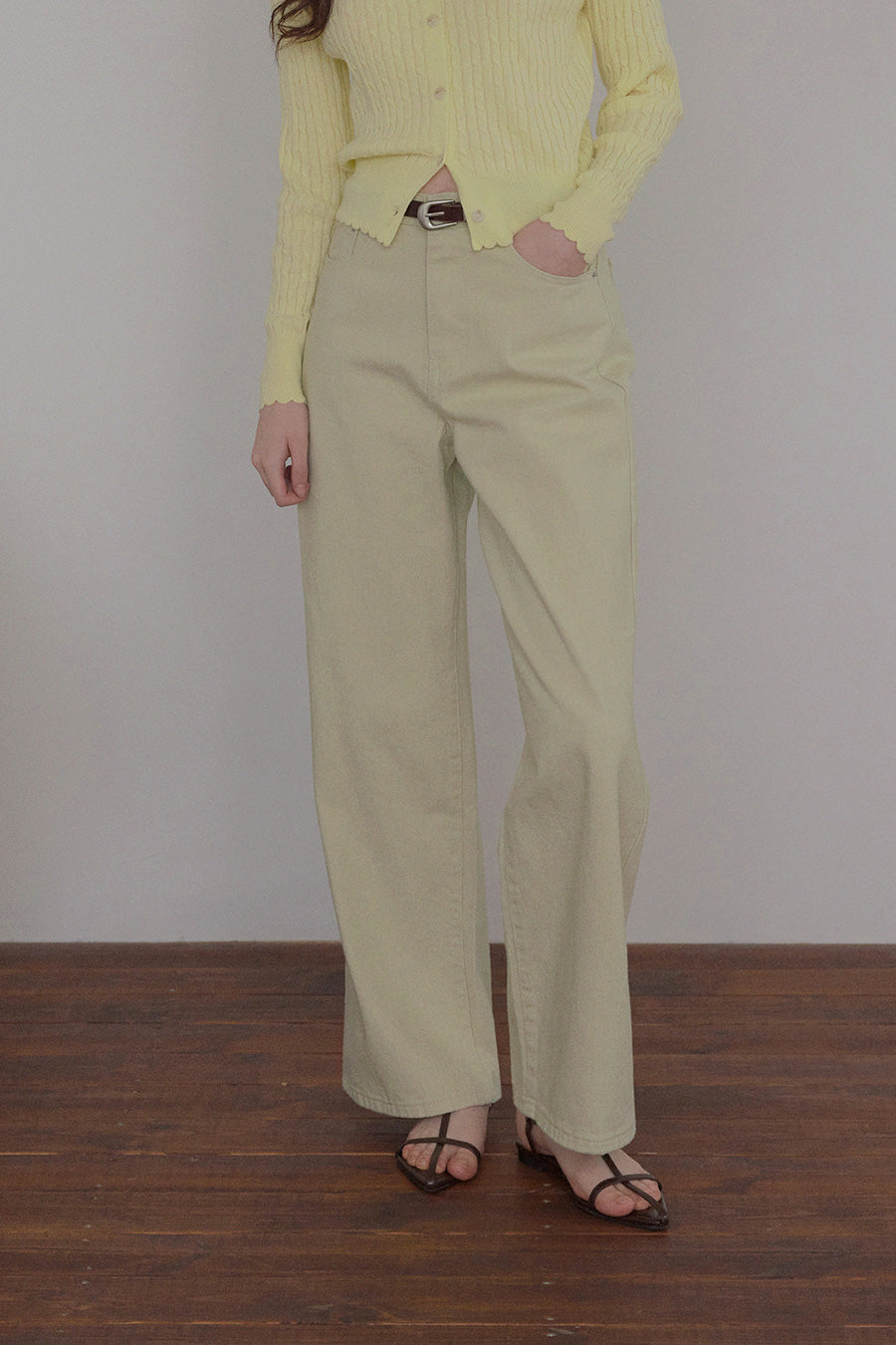 [TWEE] Pomit Straight Cotton Pants