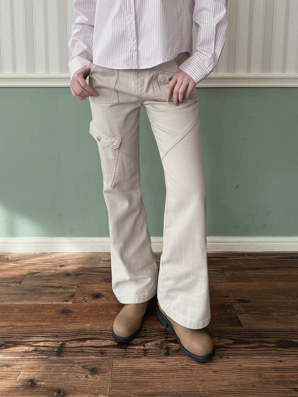 [TWEE] Bandi Pocket Semi-Bootcut Long Pants