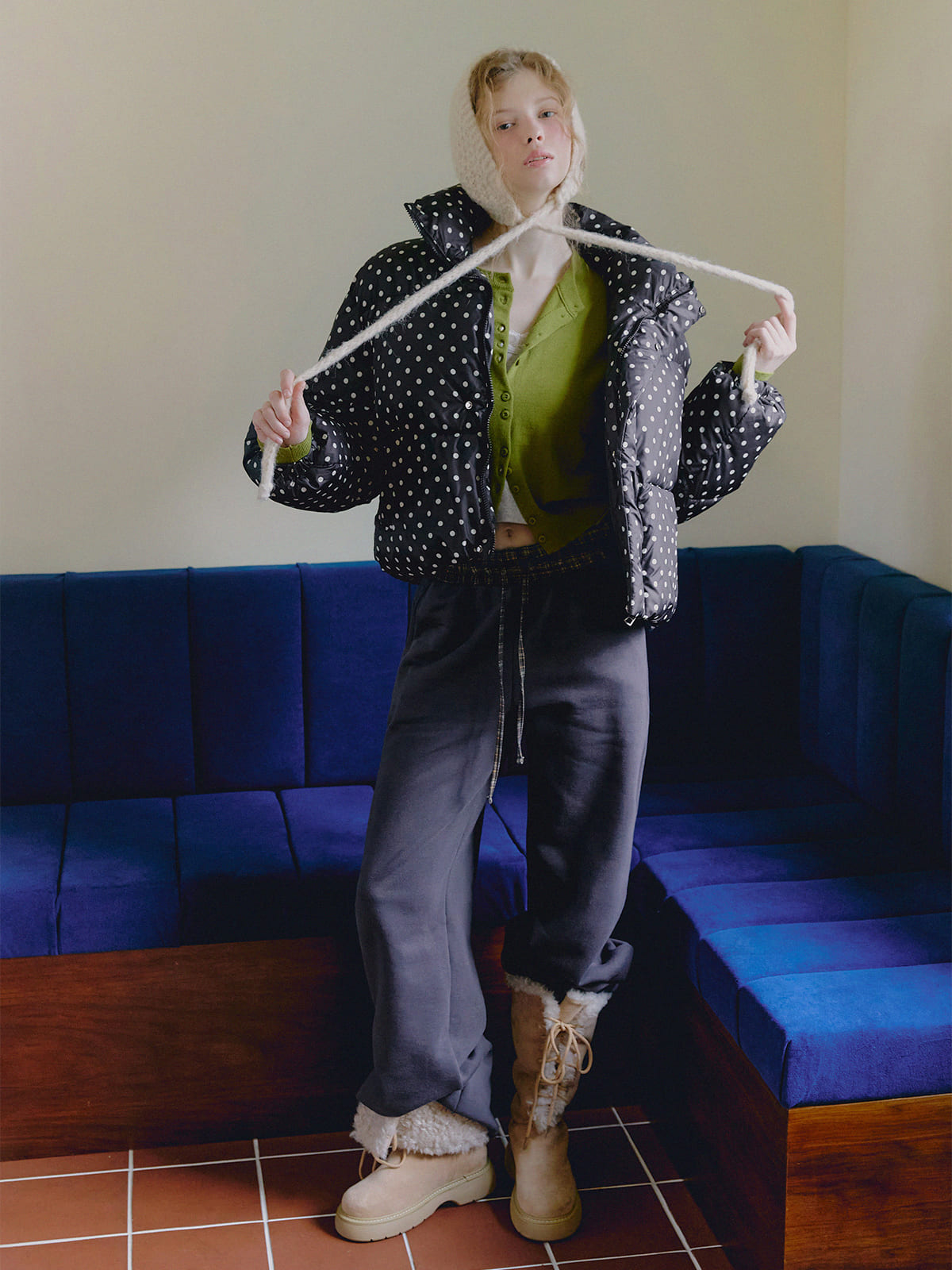 [TWEE] Shaco dot short padded jumper