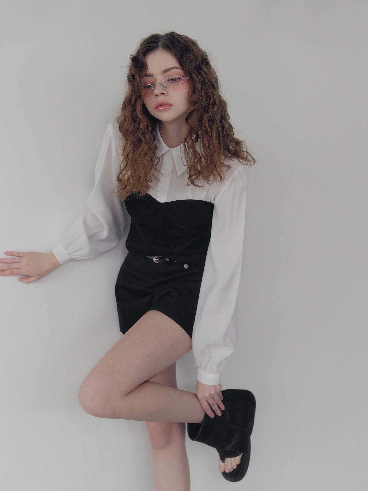 [TWEE] Wipin Knit Top Bustier Shirt Blouse