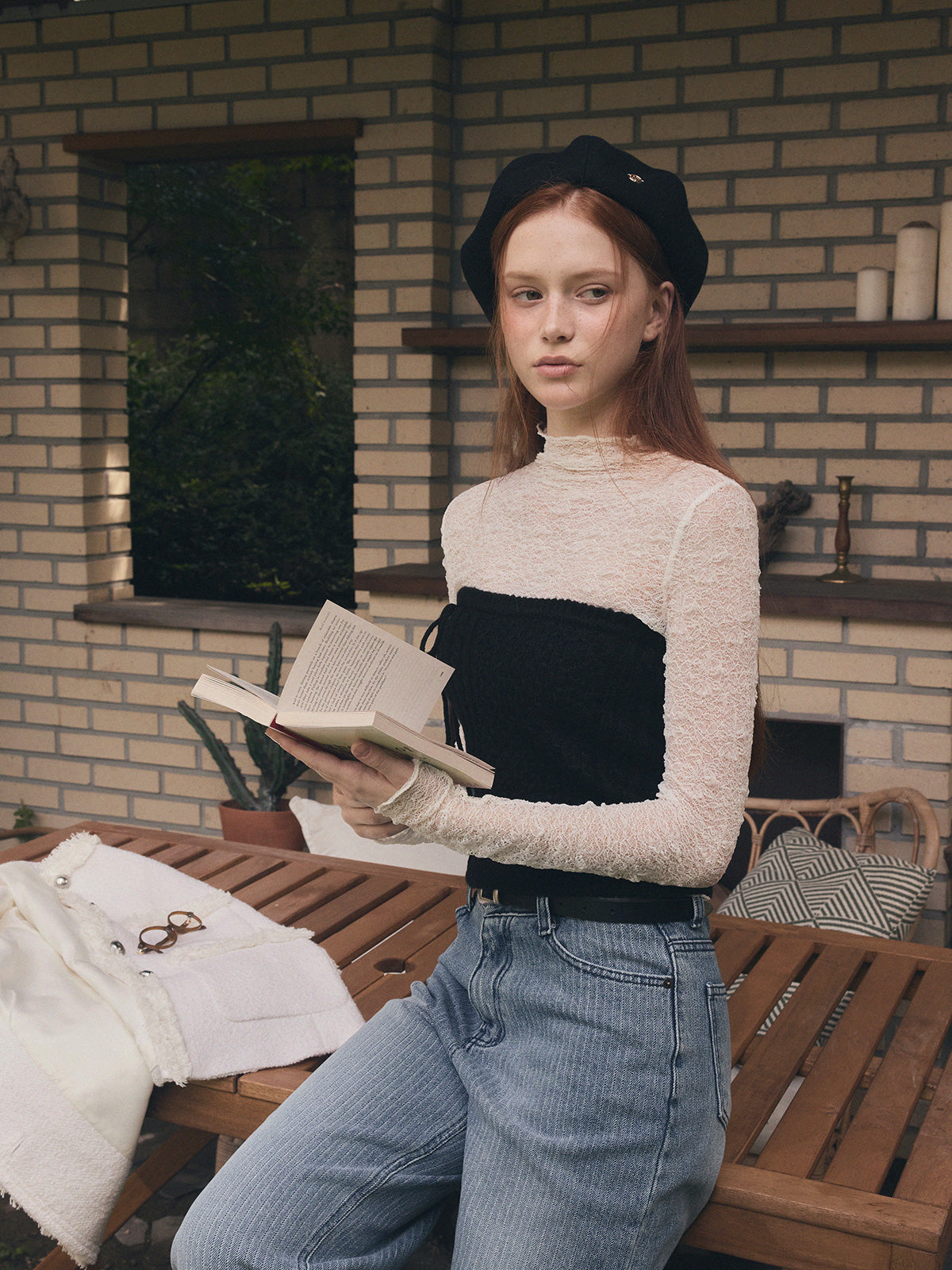 [TWEE] Mien Strap Knit Bustier
