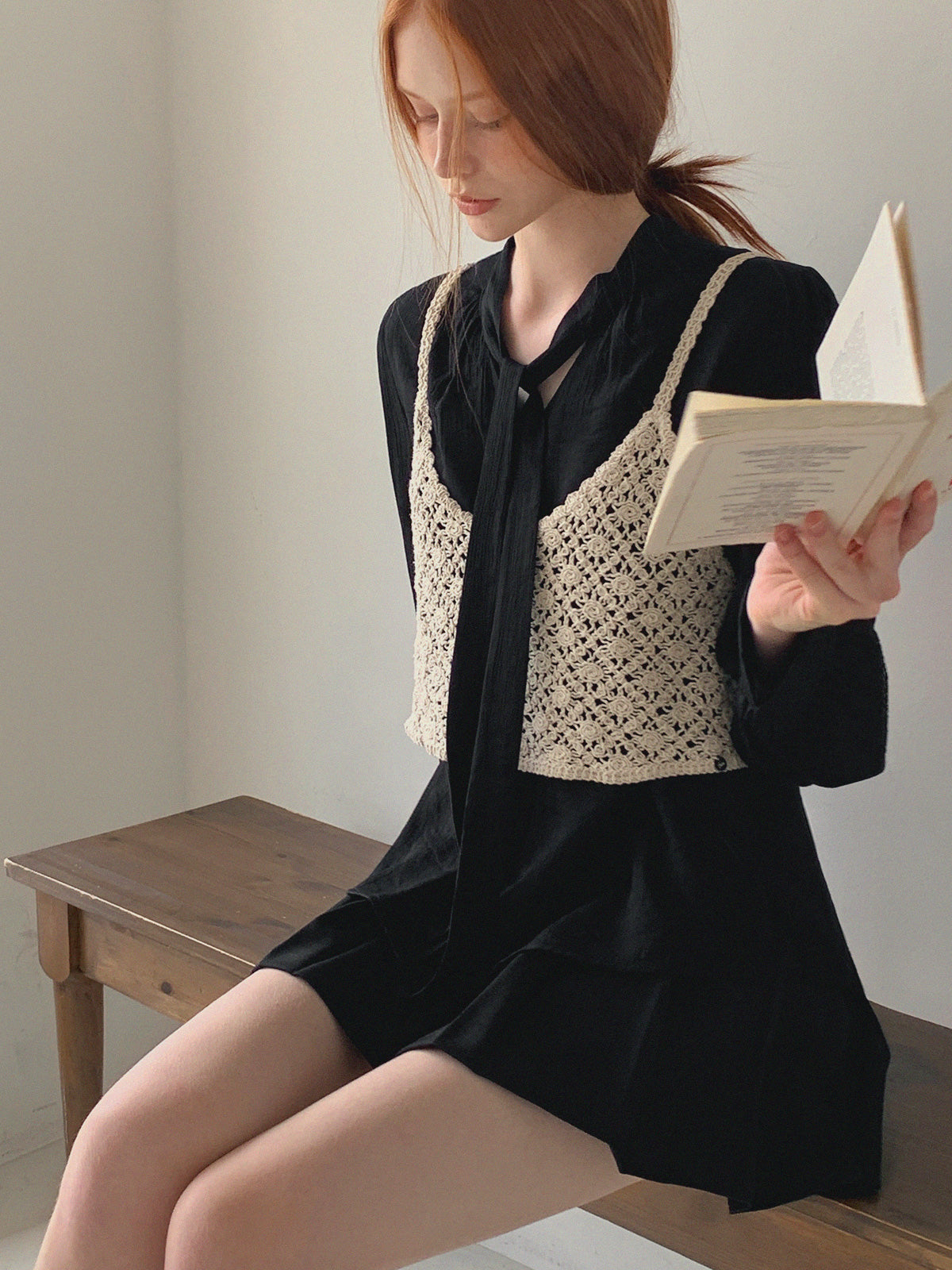 [TWEE] Neuden Tie Blouse