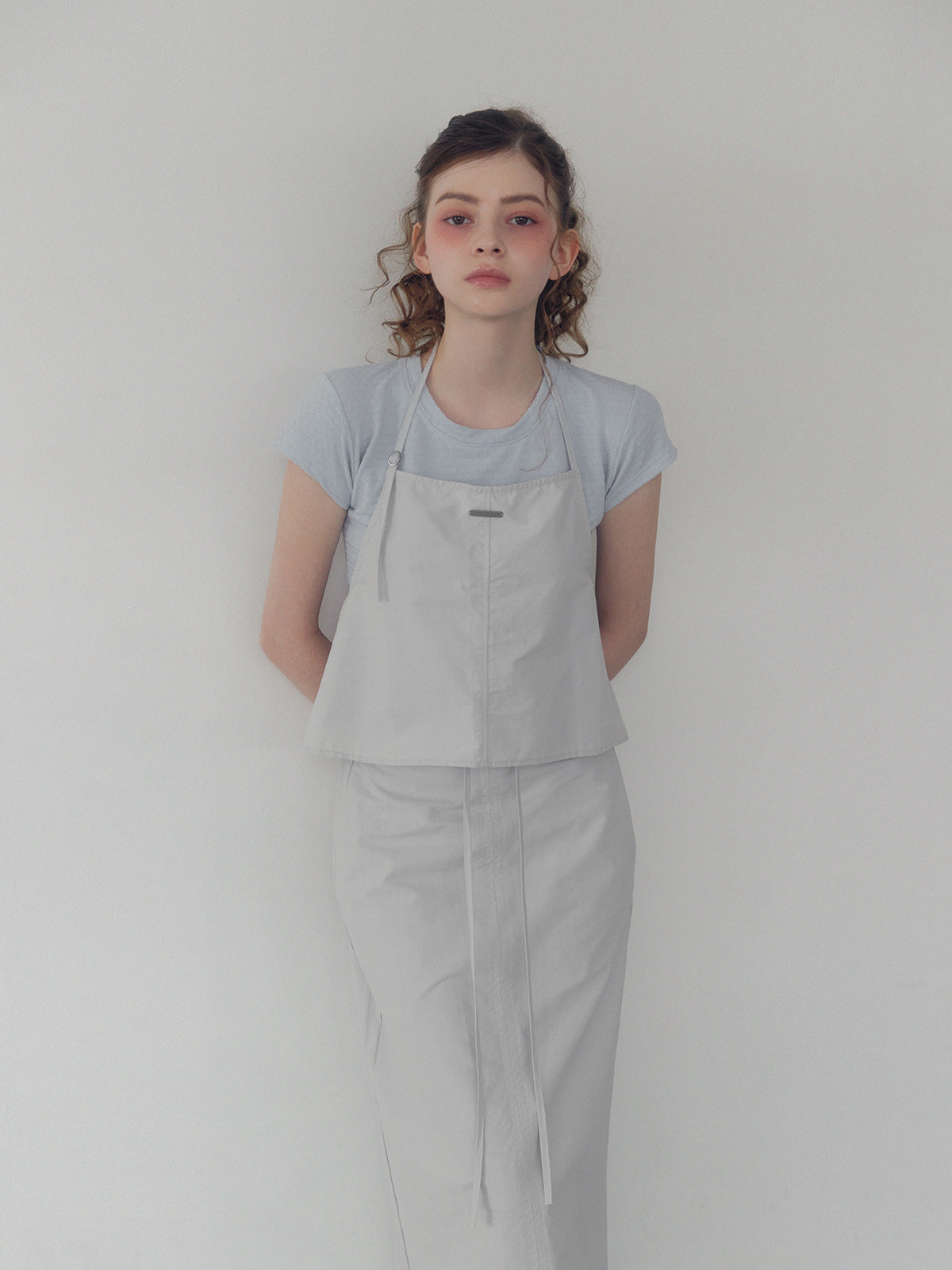 [TWEE] Chetin Halter Sleeveless & Skirt Set