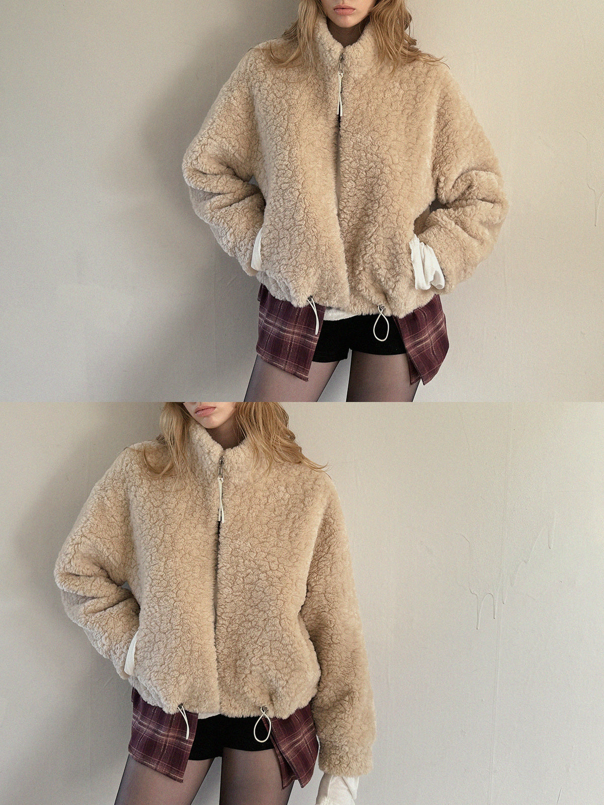 [TWEE] イロン ハイネック ソフトフリース ジャンパー