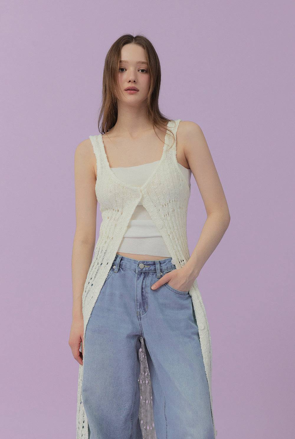 [TWEE] Foresis lace sleeveless