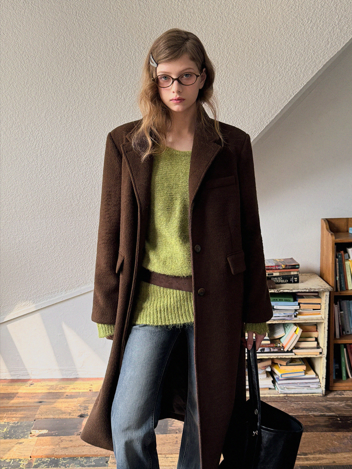 [TWEE]Muffin Tailored Single Long Coat
