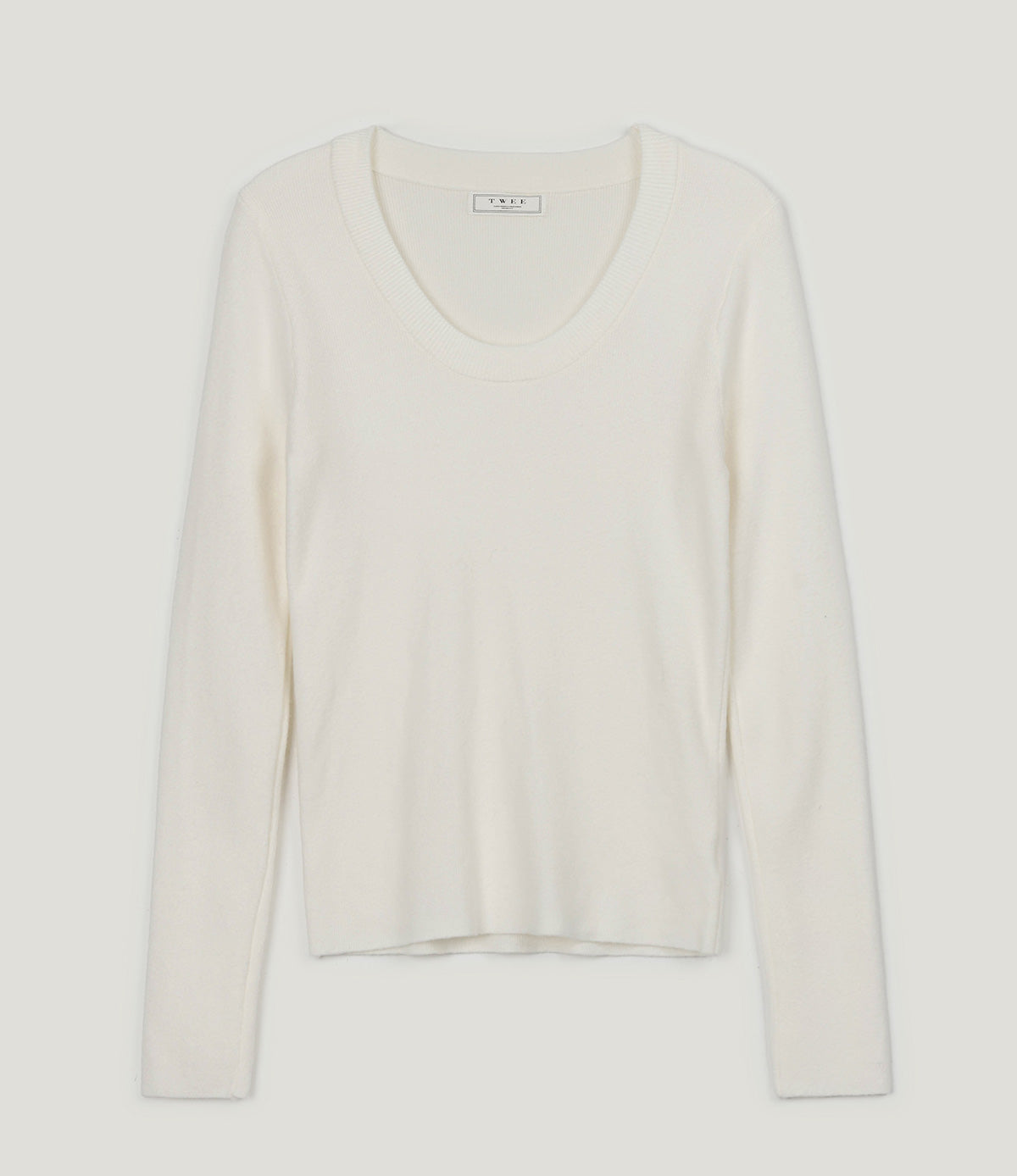 [TWEE] Tion Basic U-Ausschnitt Langarm Strick