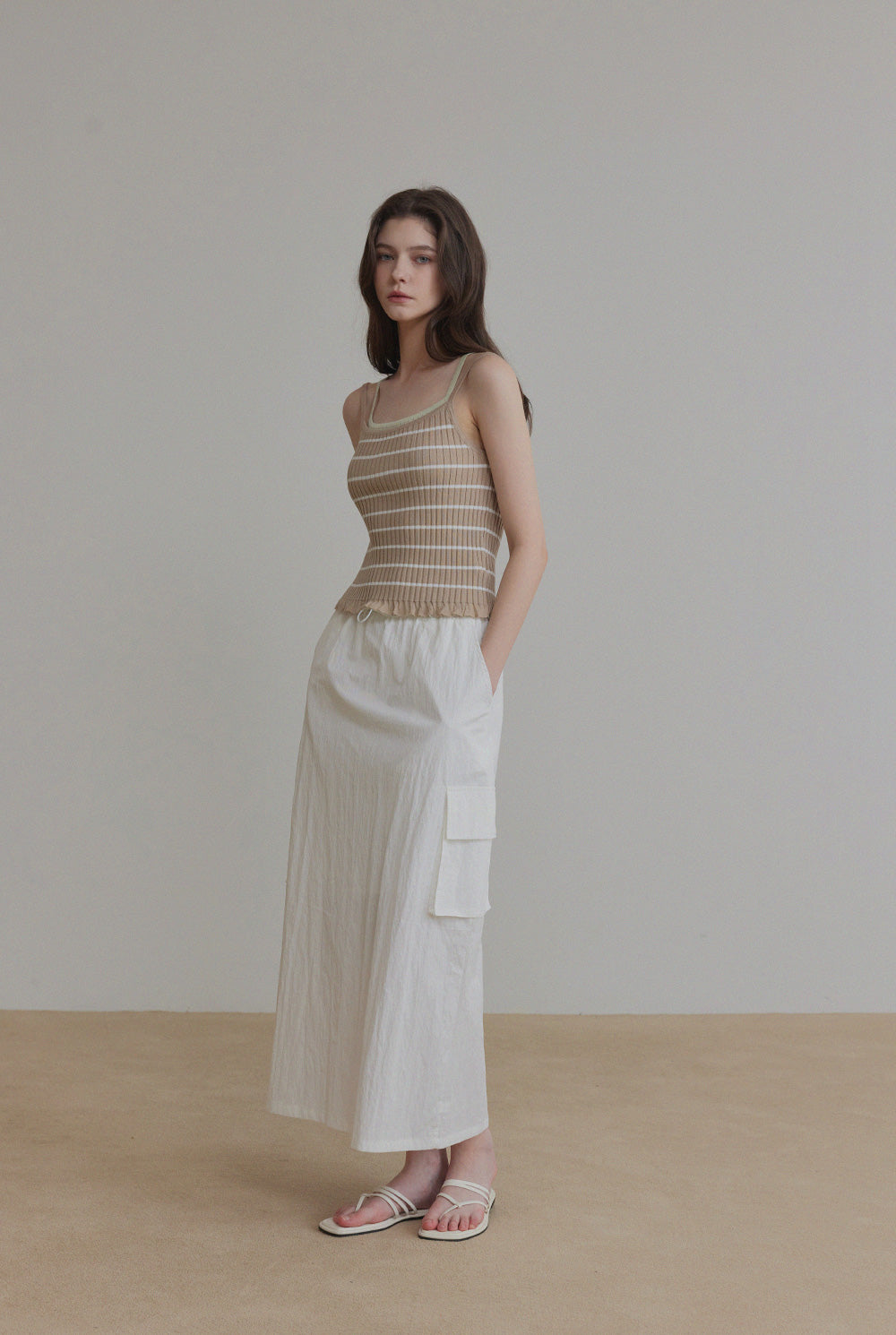 [TWEE] Zudel Stripe Strick Ärmellos